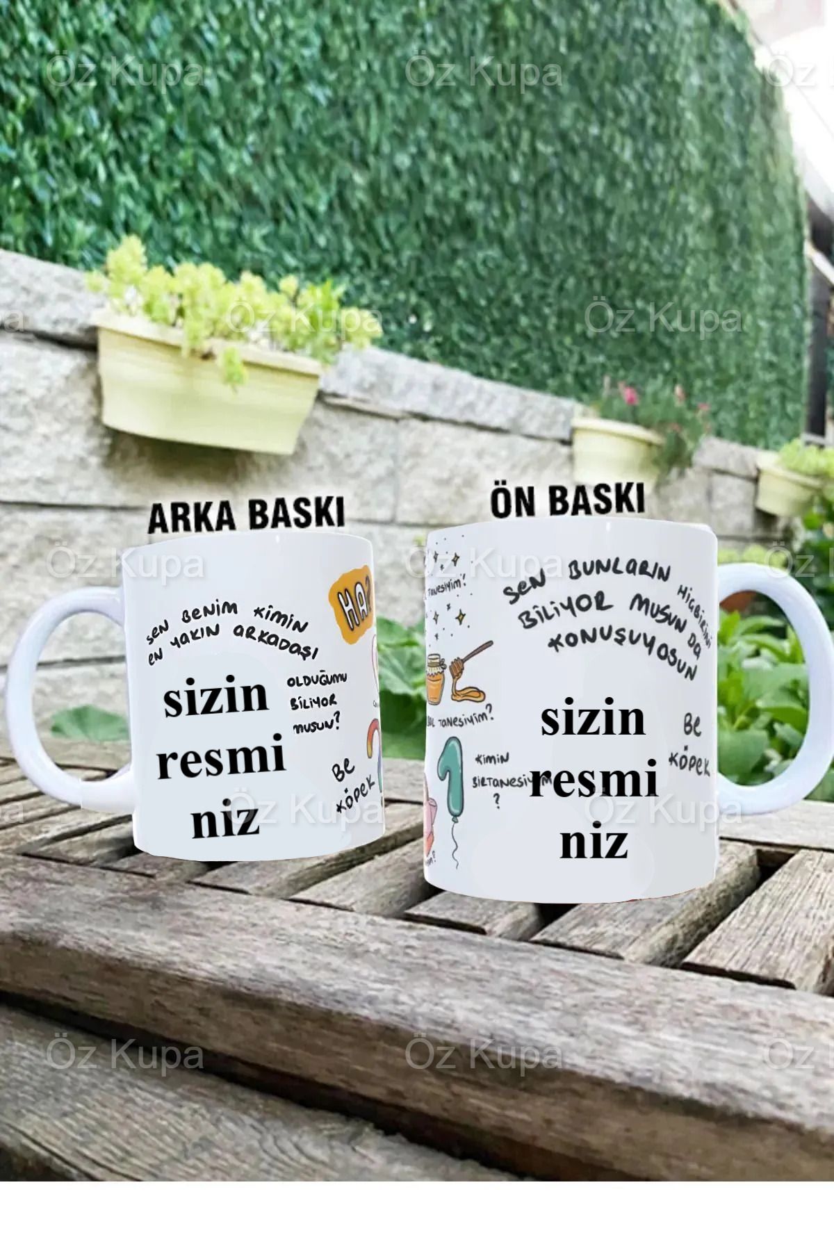 Öz KupaPorselen Kişiye ÖzelSen Benim Kimin En...