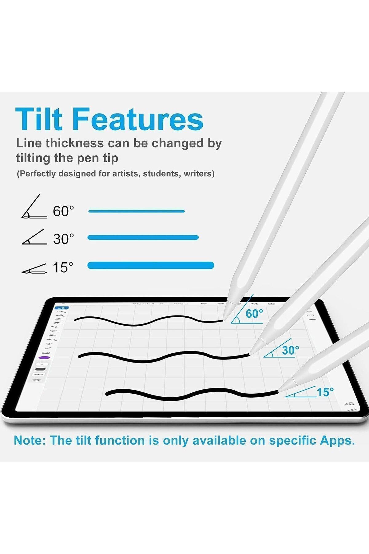 İos Android Windows Uyumlu Tablet Telefon Ipad Yazı Çizim Kalemi Iki Üç Hediye