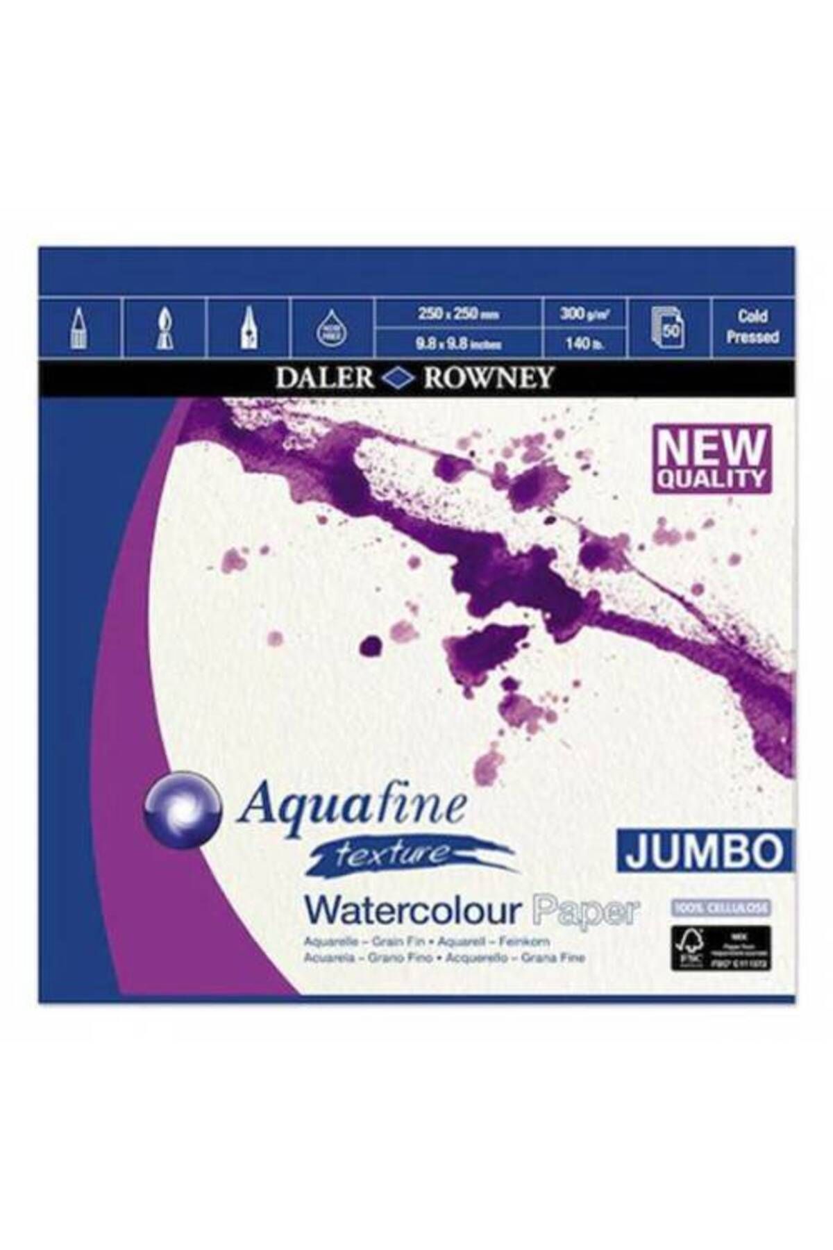 Daler Rowney Aquafine TextureJumbo 50 Yaprak...