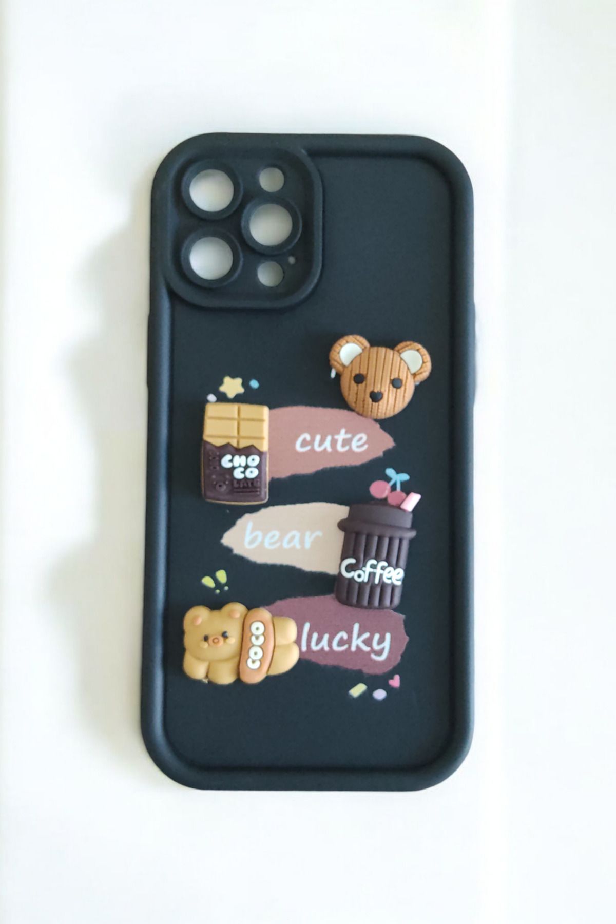 WINNERAIN Iphone 12 PromaxSiyah Figürlü (Cute...