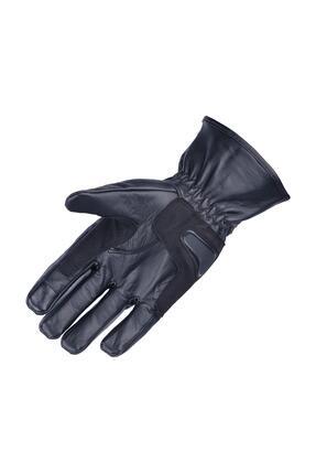 DERİ KIŞLIK MOTOSİKLET ELDİVENİ SİYAH Image 2