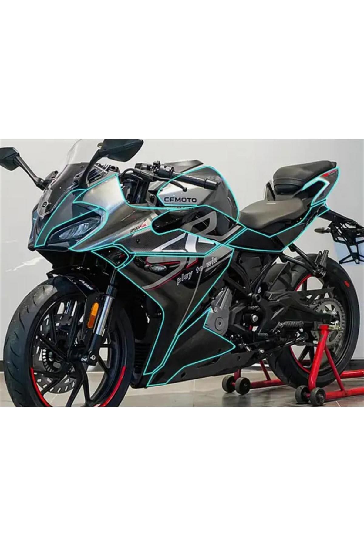 Motiker Cf Moto 250sr ŞeffafKaplama Sticker E...