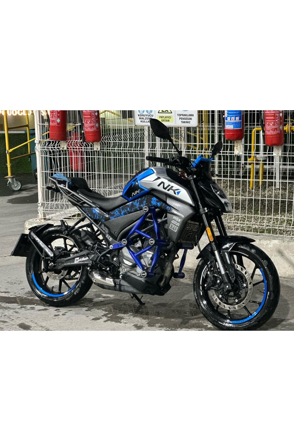 Motiker CF MOTO NK 250Sticker Orta Şase Duman...