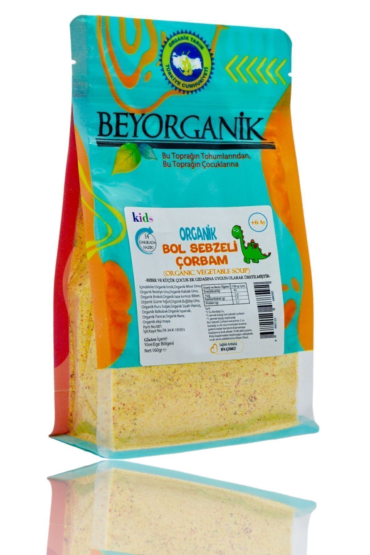 BEYORGANİKOrganik BolSebzeli Çorbam 160gr 6ay