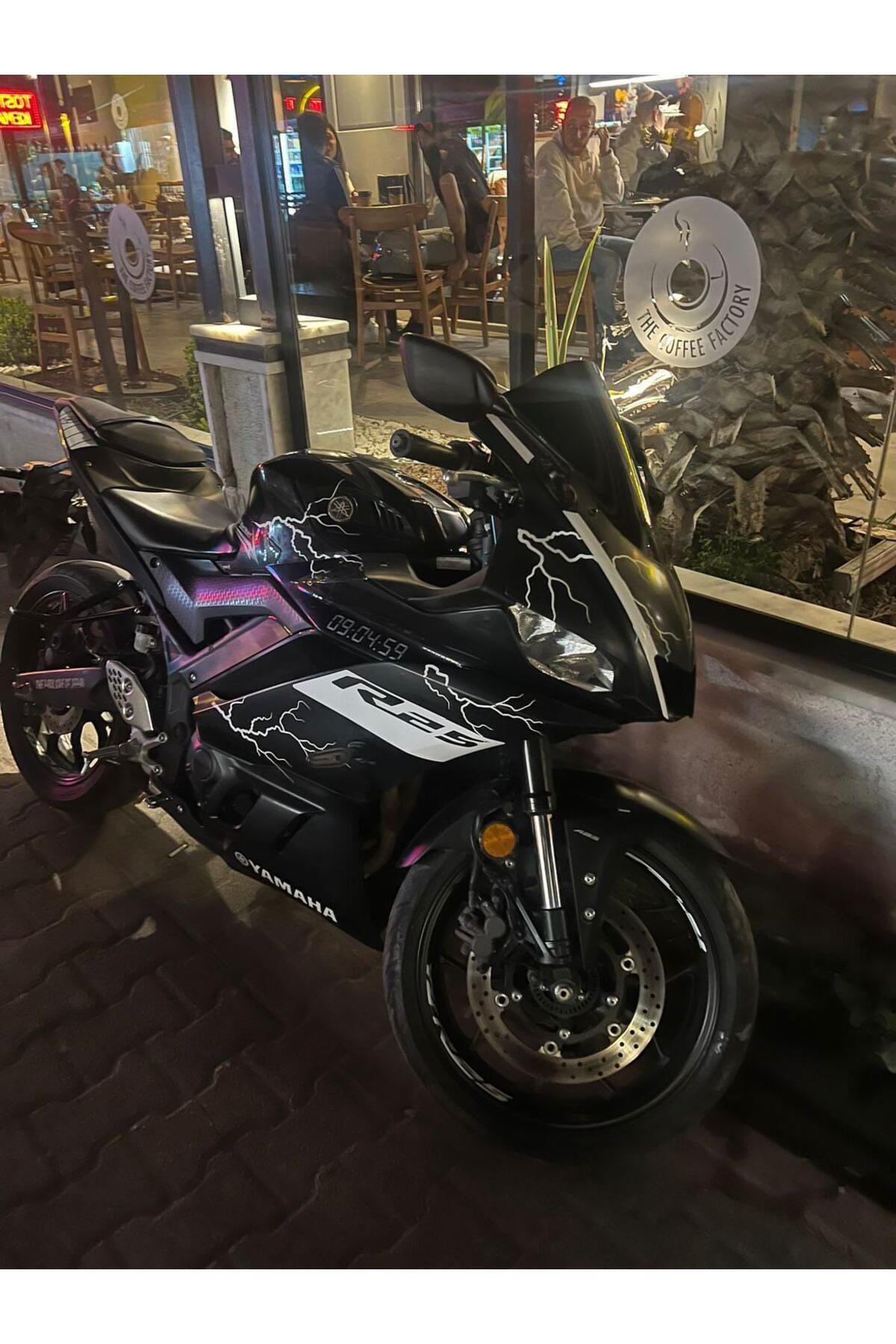 Motiker YAMAHA YZF-R25 2019+Reflektif Şimşek...