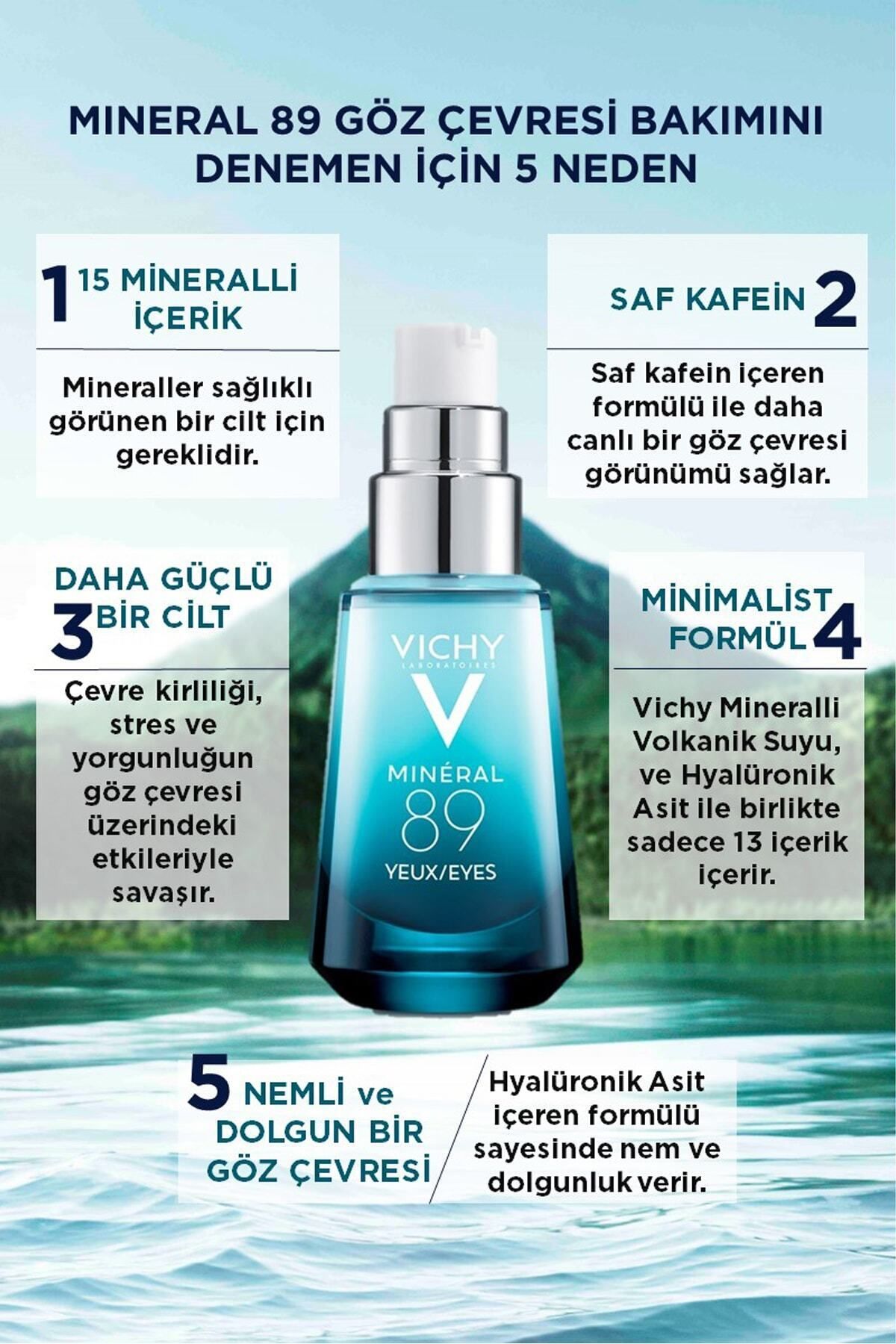 Mineral 89 15ml göz Çevresi Nemlendirici