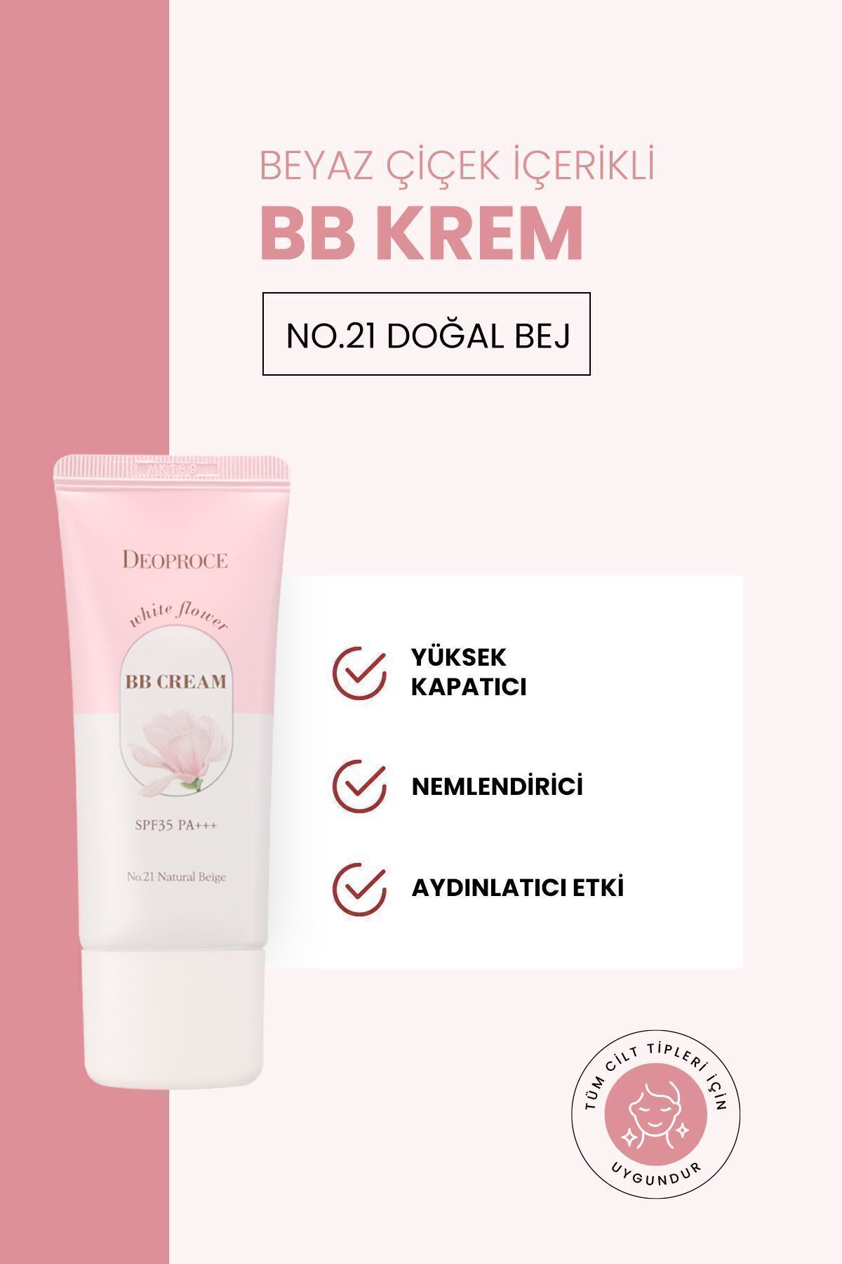 Beyazlatıcı Ve Işıltı Artırıcı White Flower Bb Krem 30ml No:21