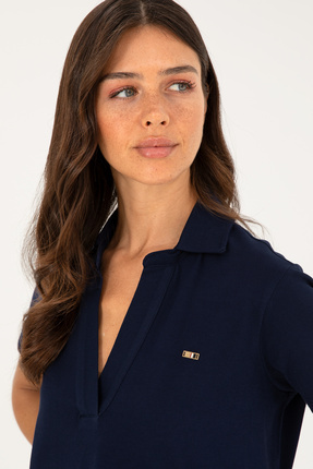 Kadın Lacivert Basic Tişört 50285853-VR033 Image 1