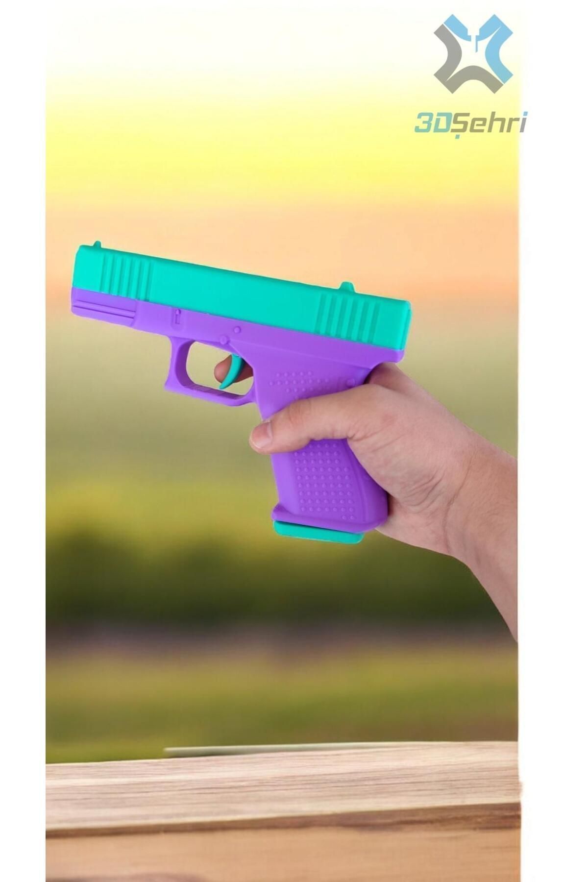 3DŞehri Glock 19 MaketiRenkli Hareketli Özel...