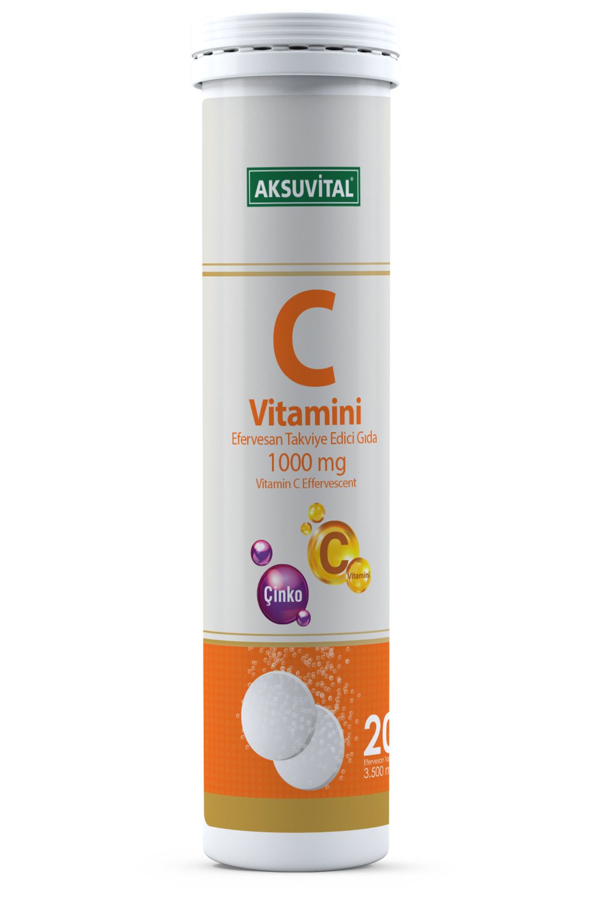 Aksu Vital C Vitamini DoğlaEfervesan 20 Table...