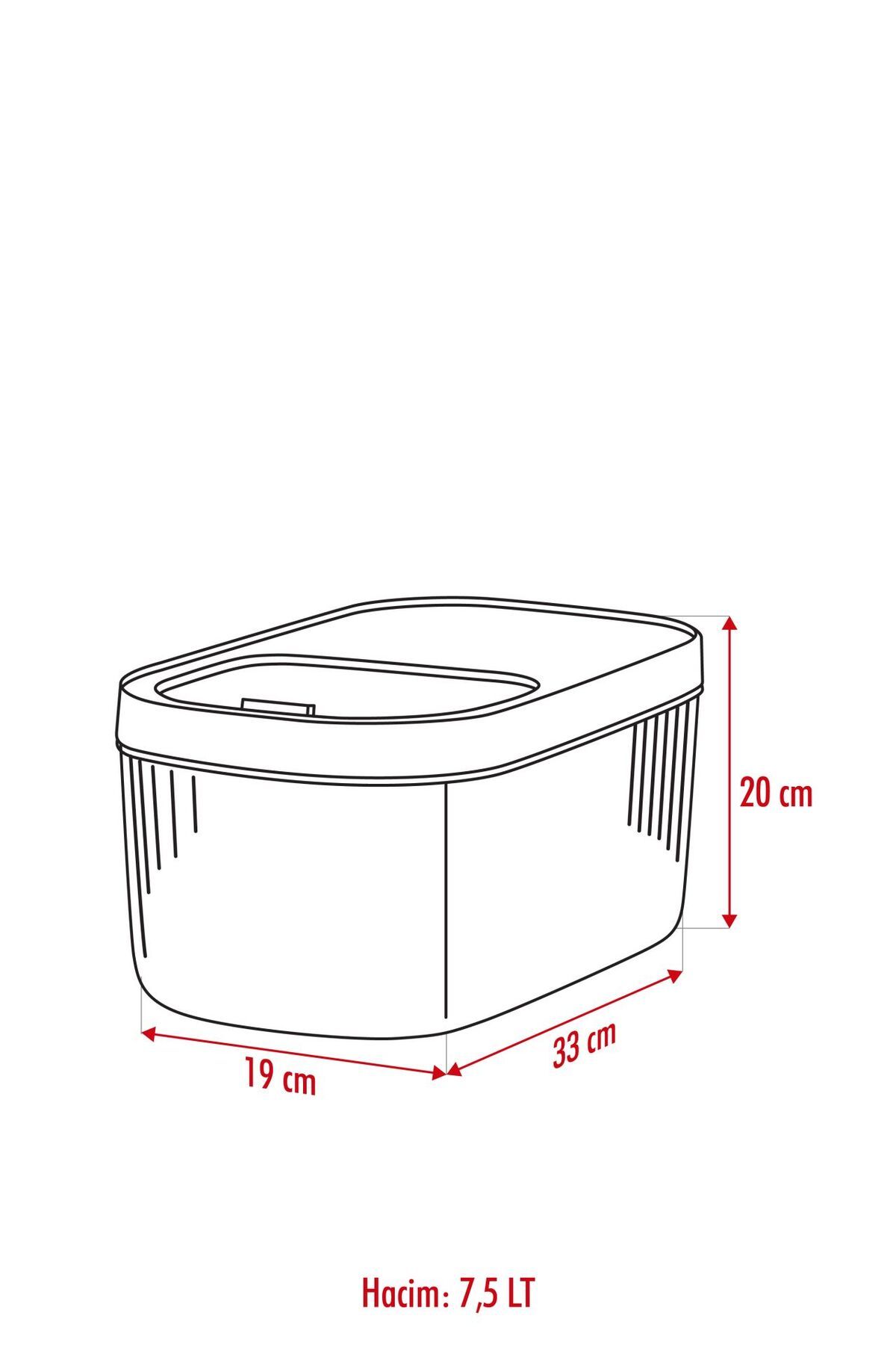 2'li 7.5 Lt Multibox Kayar Kapaklı Saklama Kabı & Erzak Kabı & Toz Ve Tablet Deterjan Kutusu