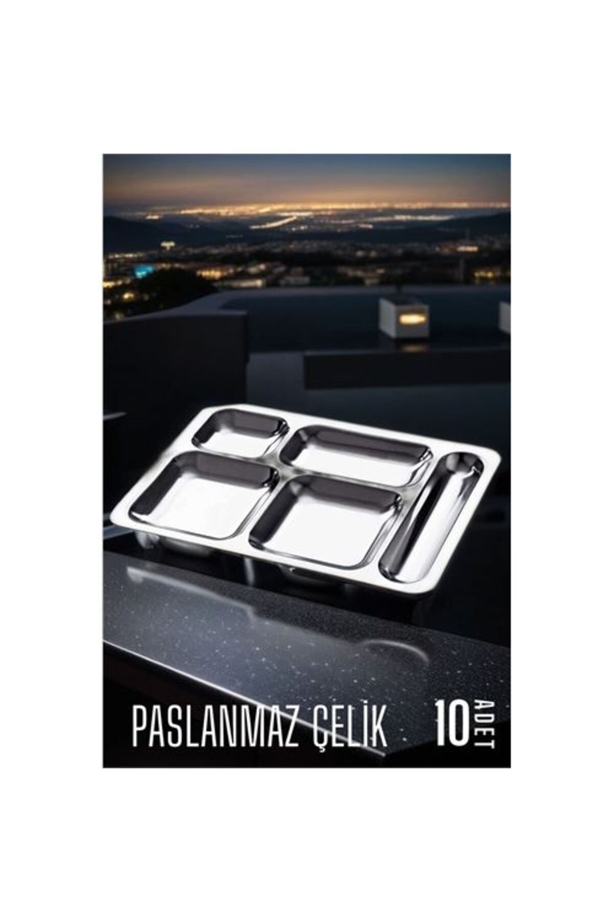 HELSOLÇelik Tabldot Tepsi 10ADET - HLS7563-67...