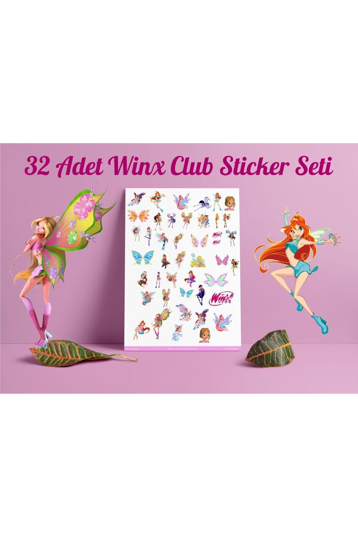 Winx Club Sticker Etiket Çıkartma - 32 Adet Etiket Çıkartma