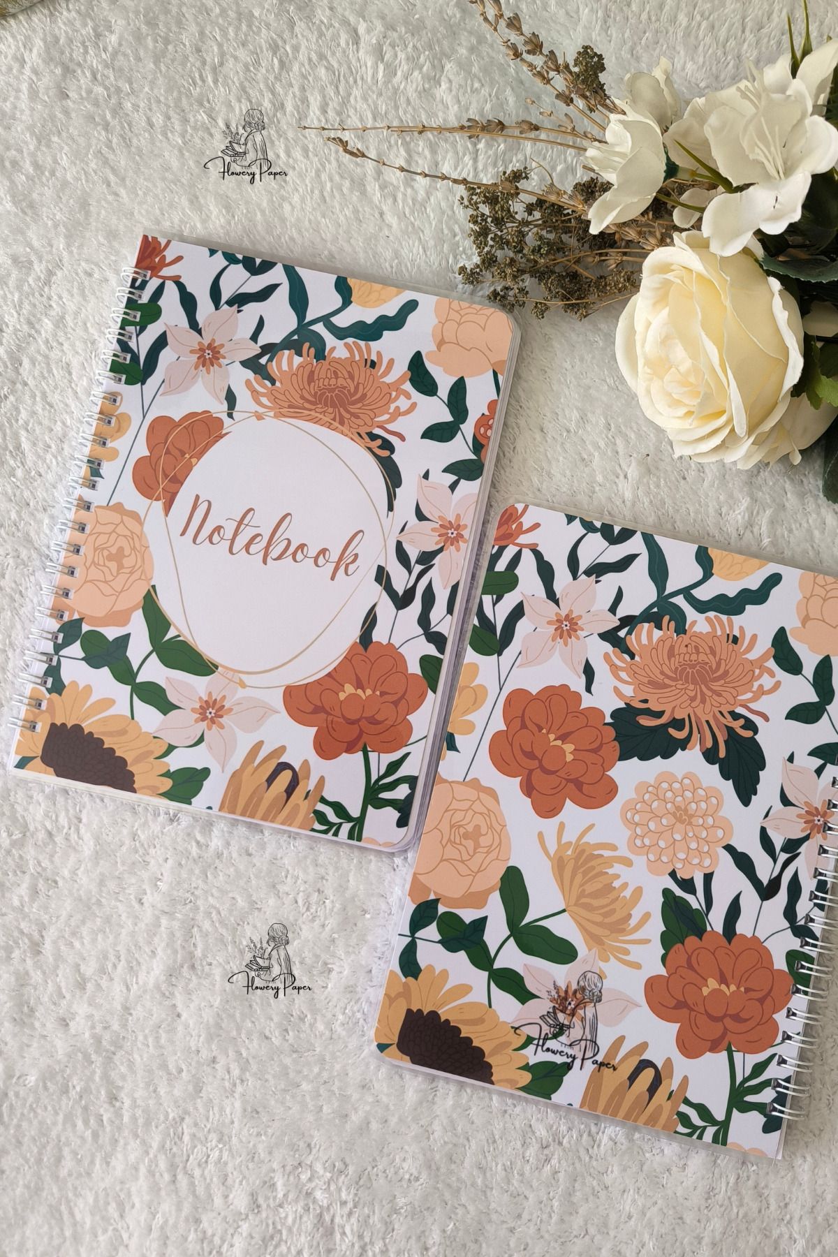 Sonbahar Telli defter a5, Çizgili ,60 yaprak 120 sayfa Notepad A5 - Memopad, Bloknot, Not Kağıdı