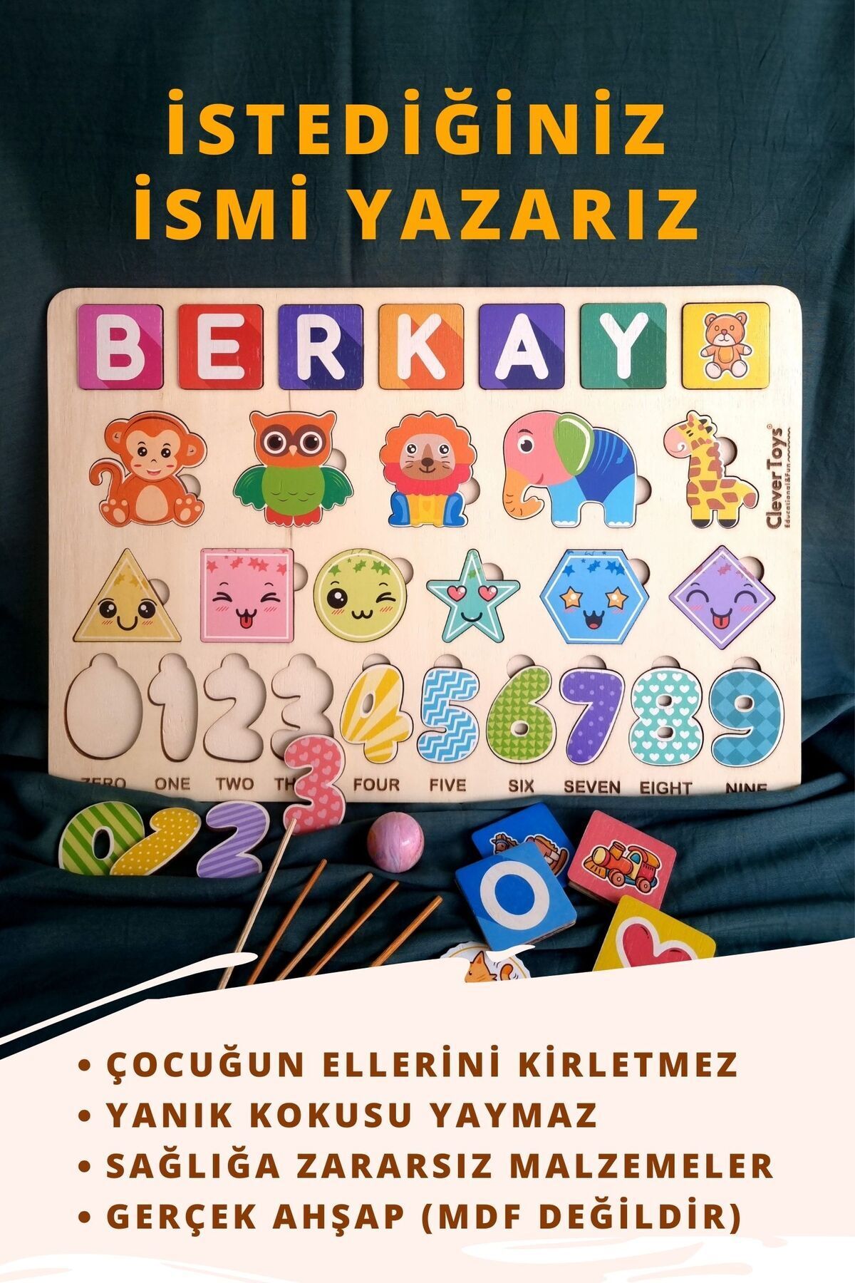 Home Montessori Eğitici AhşapOyuncak – Tak Çı...