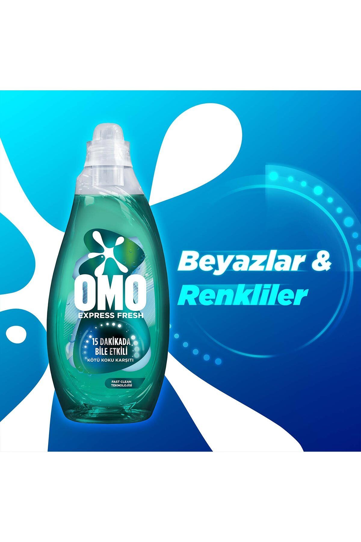 Express Fresh Kötü Koku Karşıtı Beyaz Ve Renkliler Sıvı Çamaşır Deterjanı 1480 ml X2