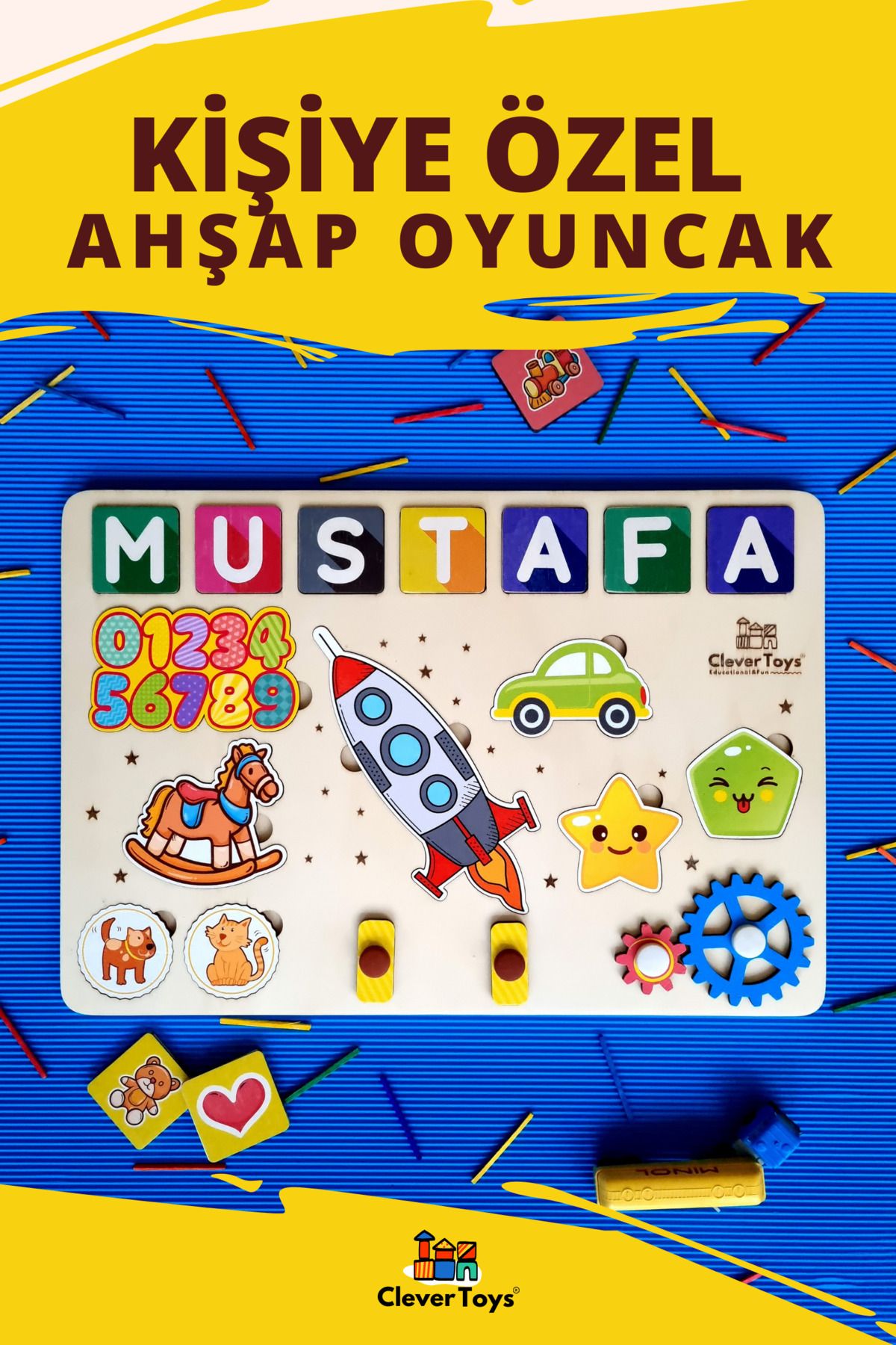 Home Eğitici Ahşap Yap BozOyuncak (HAYVANLAR,...