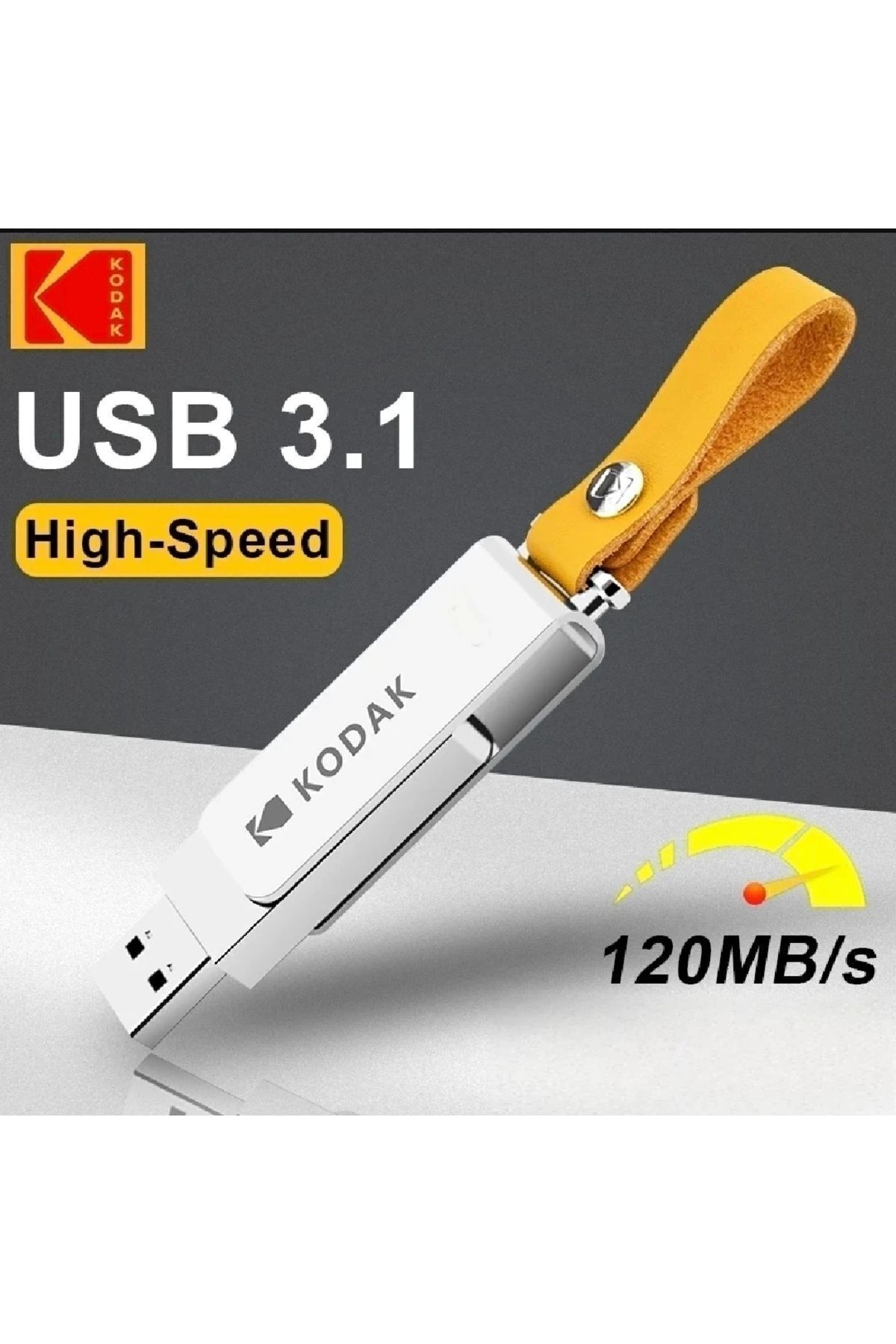 64gb.k133 Yüksek Hızlı Usb Flash Bellek 3.1 Dönüştürücü Hediye Metal Saglam Orginal