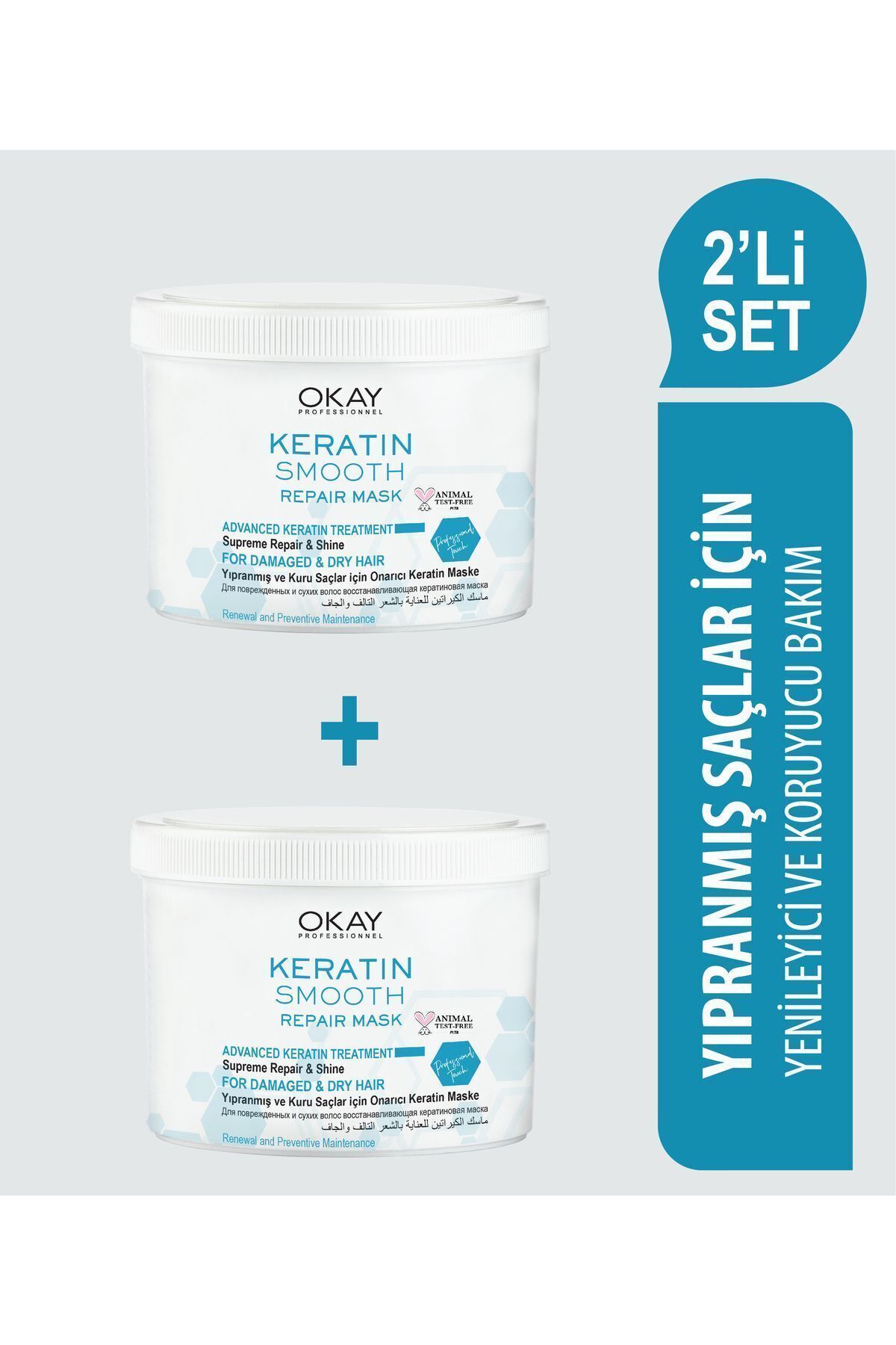 OKAYPROFESSIONNEL KERATINSMOOTH 2'Lİ BAKIM SE...