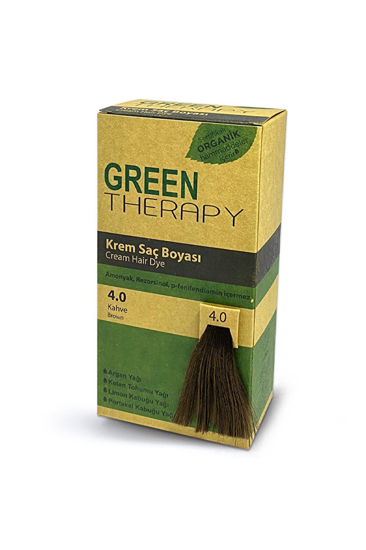 Green TherapyCream hair dye,Hair Dye 4.0 Brow...