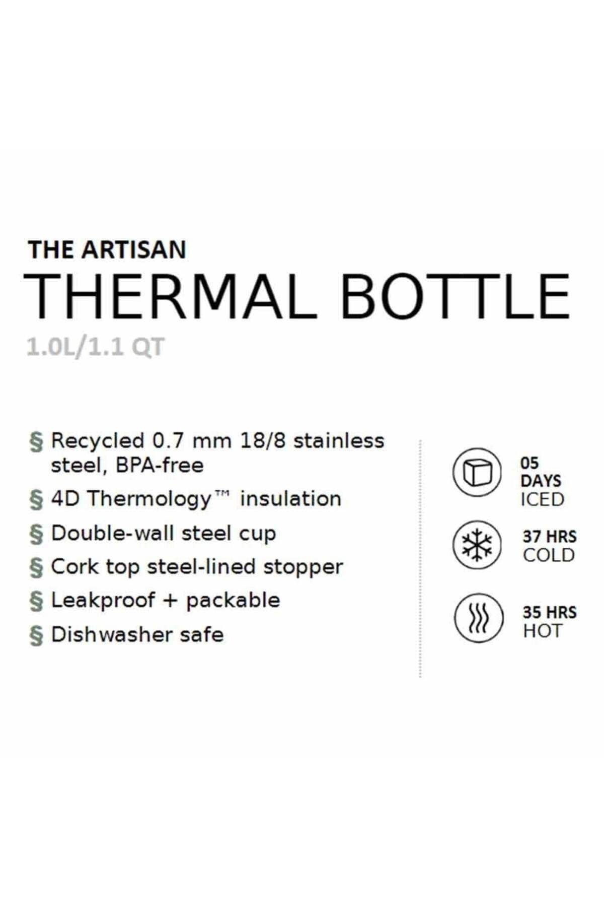 The Artisan Thermal Bottle 1.0l / 1.1 Qt Black Moon Termos