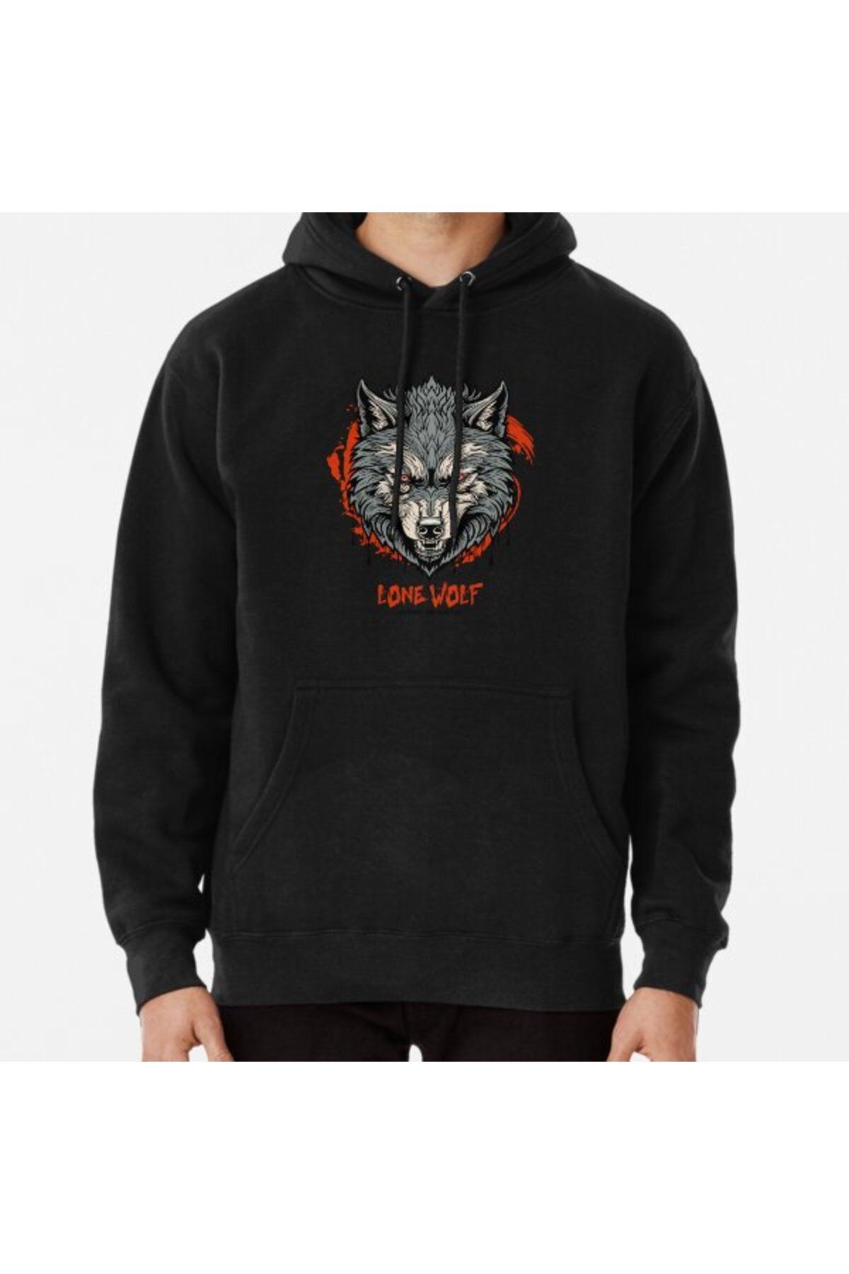 THEWERT Unisex Lone WolfBaskılı Sweatshirt