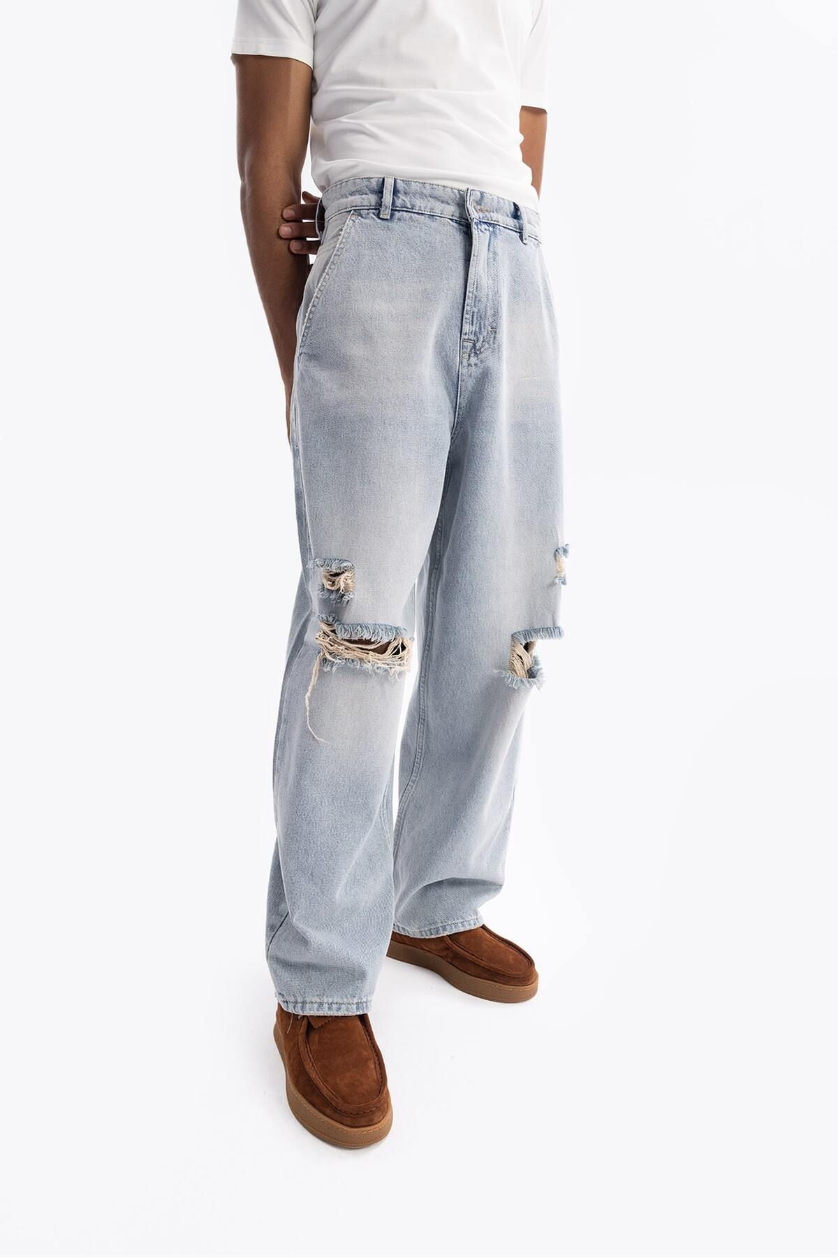 GIESTO BAGGY FIT JEAN - MAVİ