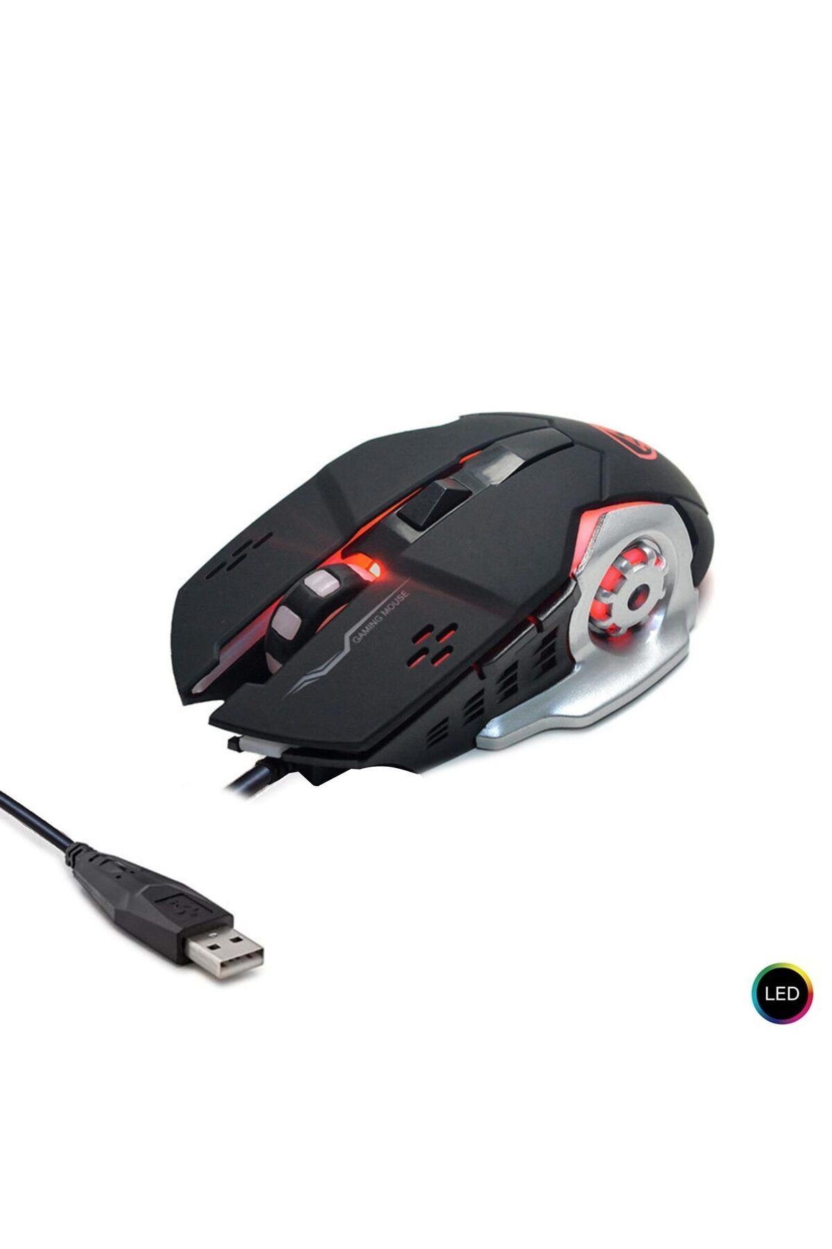 POLAXTOR601-6D KabloluOyuncu Mouse 3200 Dpi L...