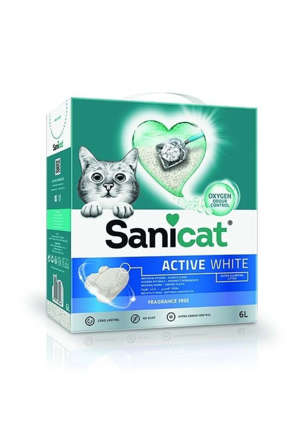 Active White Ultra Topaklanan Doğal Kedi Kumu 6 Lt - Petshopundan