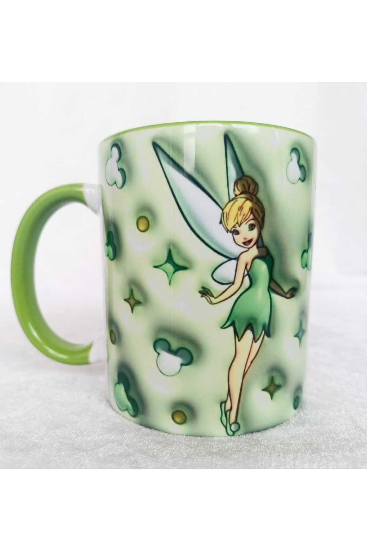 Mugs and love Tinkerbell 3Dbaskı büyük boy ku...