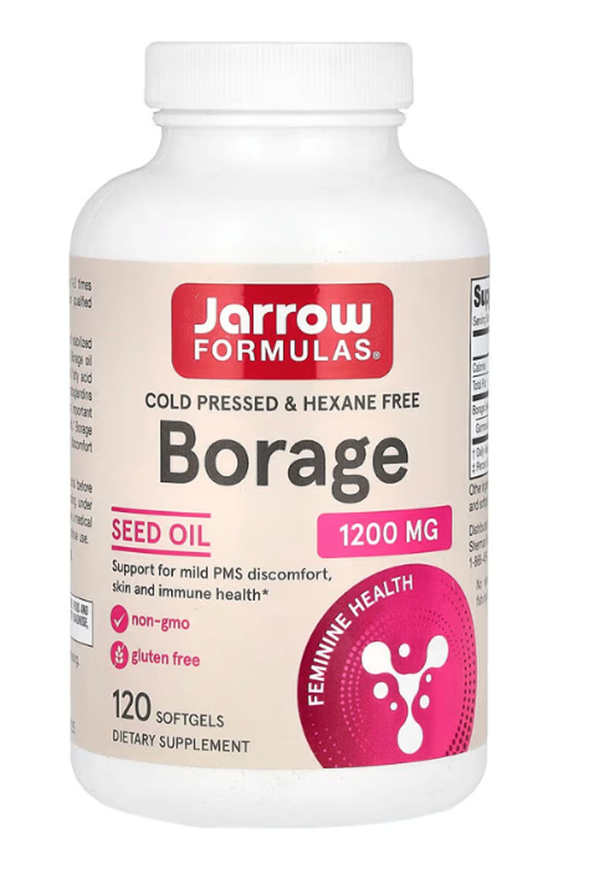 Jarrow Formulas Borage SeedOil 1,200mg 120 So...