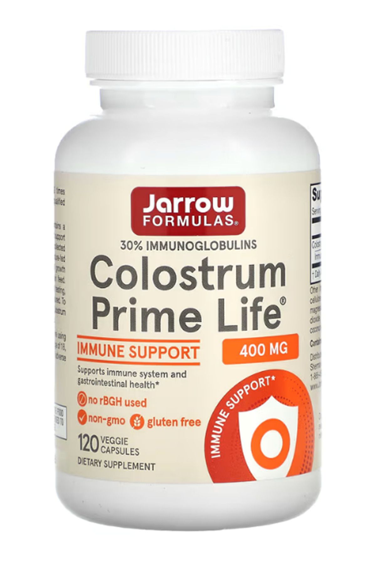 Jarrow Formulas JarrowColostrum PrimeLife 400...