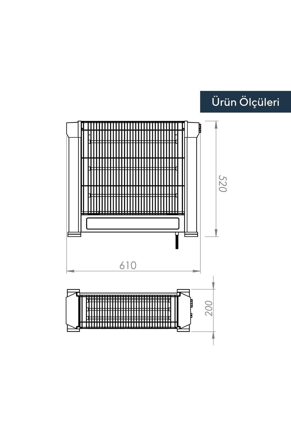 Çift Taraflı Isıtıcı 1800 W Ks-2740