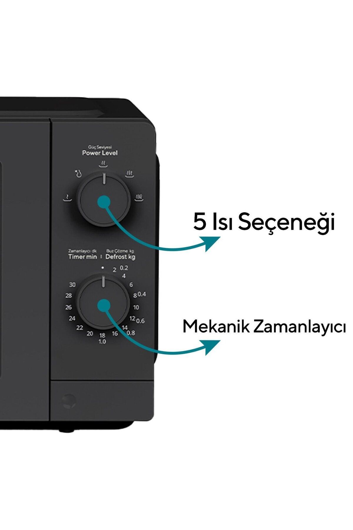 HMIN-05 700W Inverter Mikrodalga Fırın - Siyah