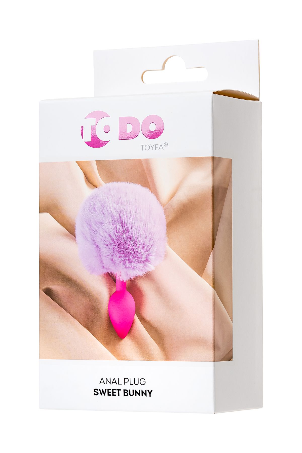 ToDo by Toyfa Sweet bunny kuyruklu anal kılıf, silikon, pembe, 13 cm, Ø 2,8 cm, 44 g