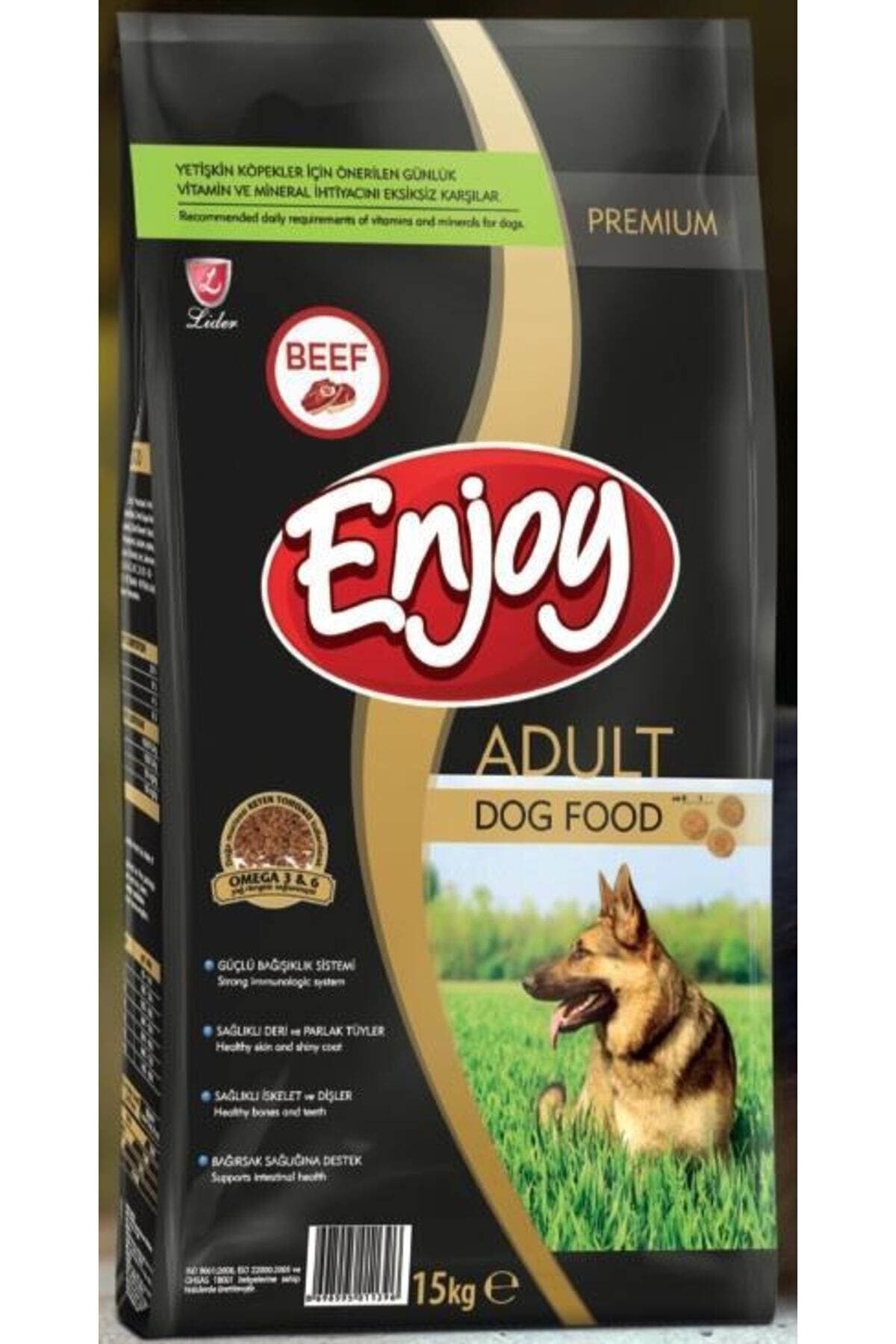 EnjoyBiftekli Yetişkin KöpekMaması 15 Kg