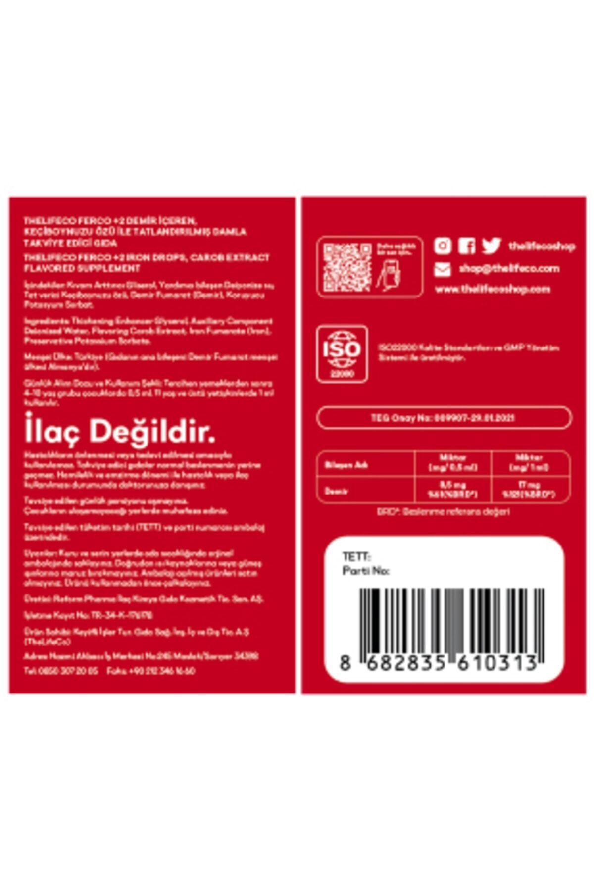 Ferco 2 Değerlikli Demir Damlası 30ml