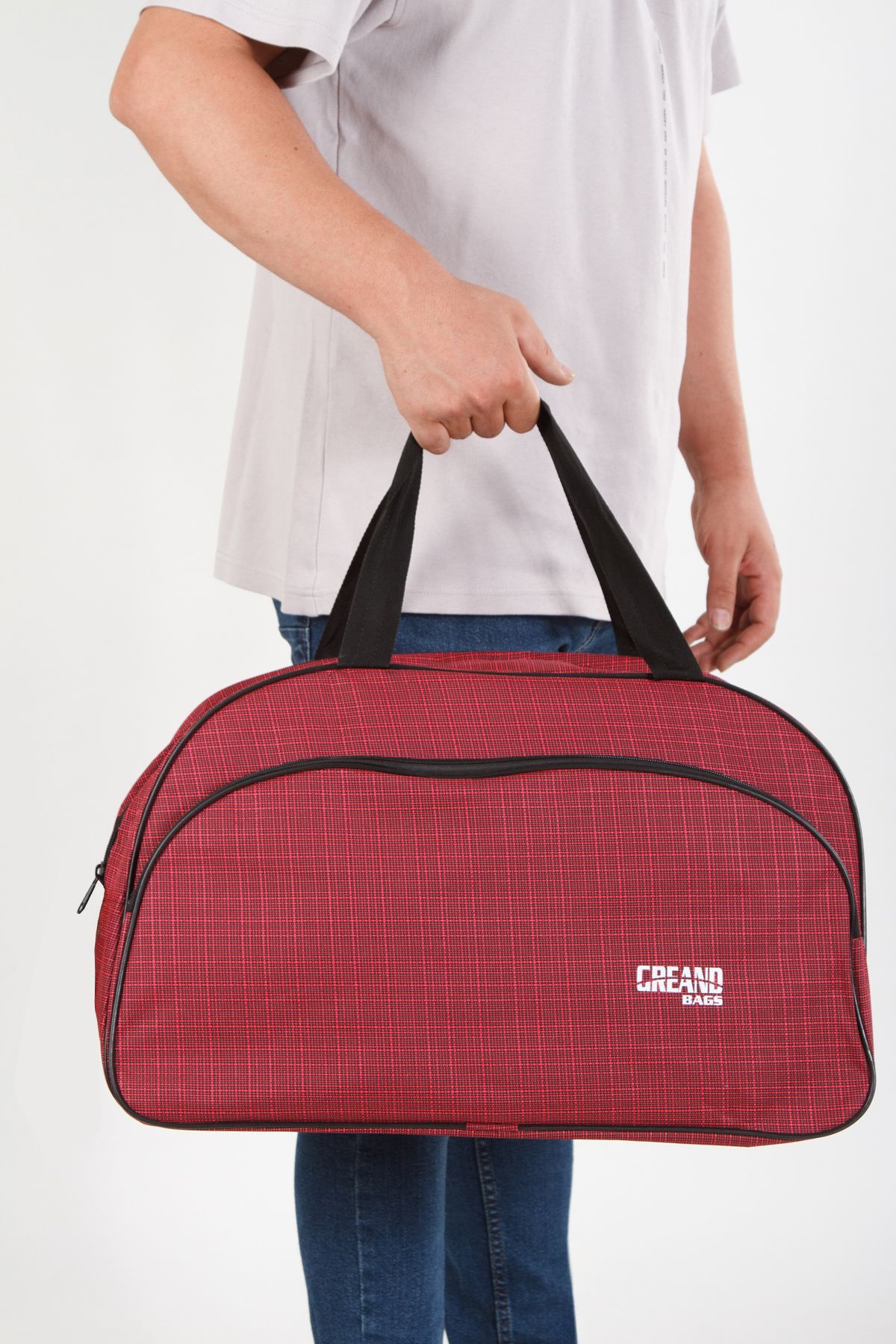 GreandBags Unisex Bordo Kabinboy Çanta Spor Ç...