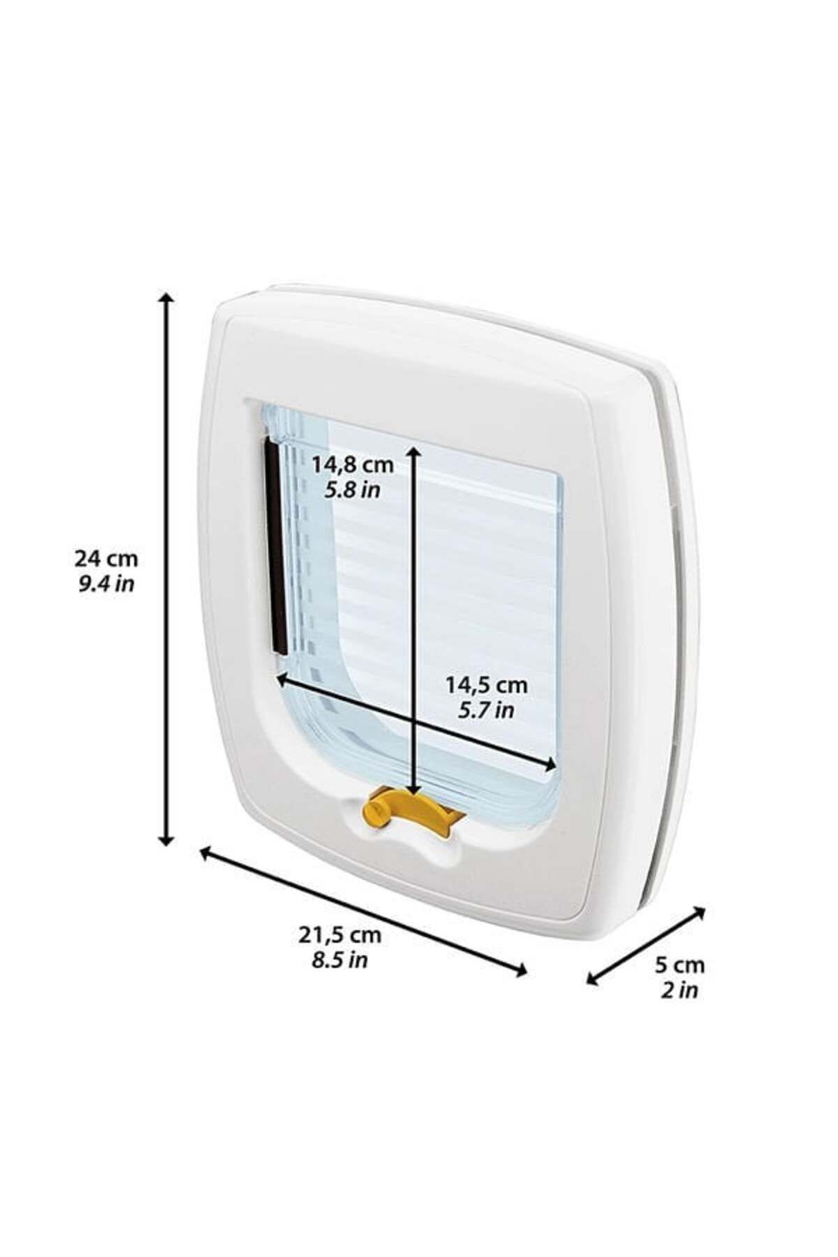 Swing 1 Kedi Kapısı Beyaz 21x24x5 Cm
