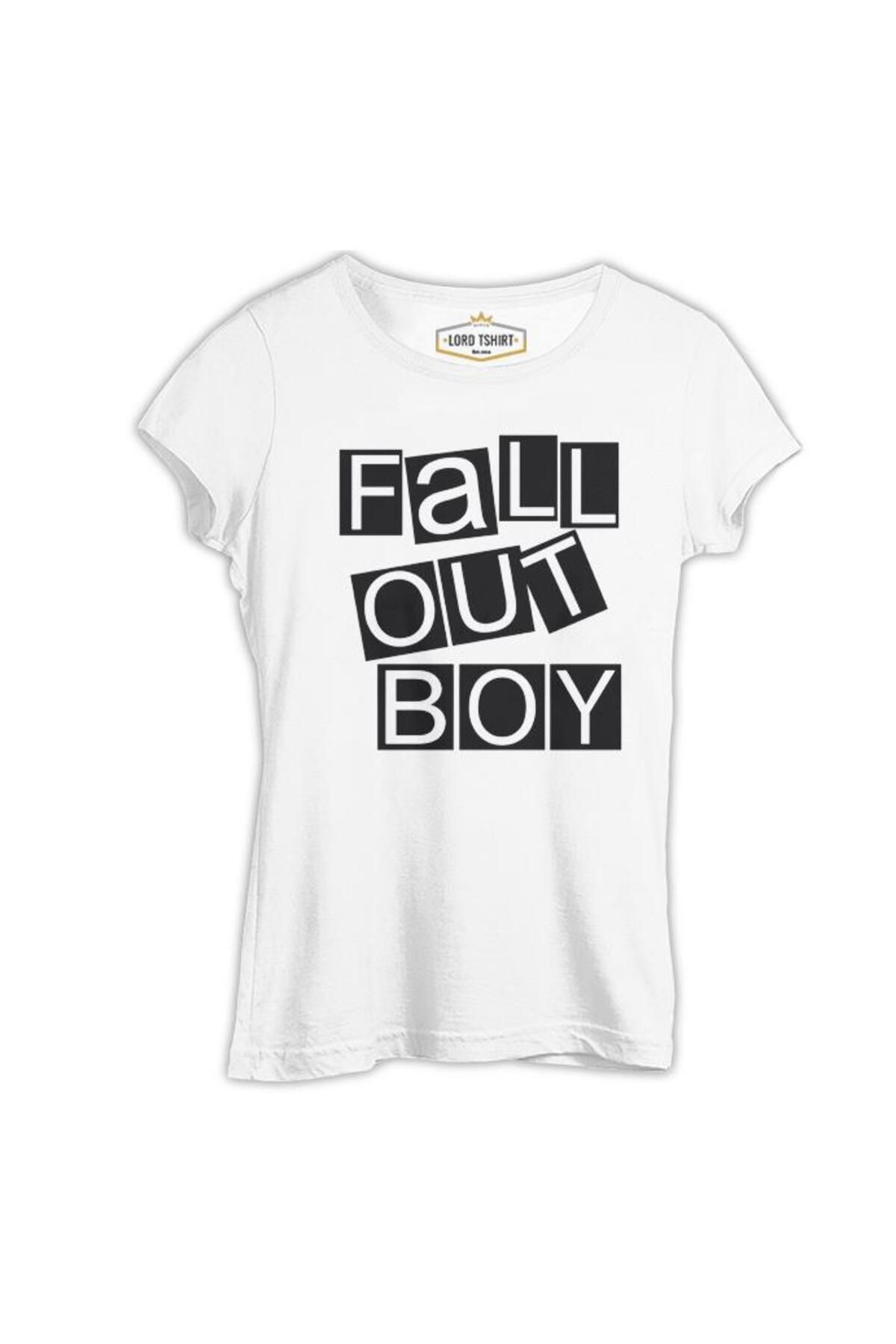 Lord T-ShirtFall Out Boy -Blocks Beyaz Kadın...