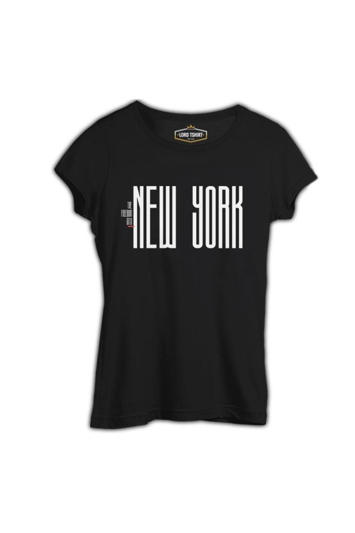 Lord T-ShirtNew York City -Freedom Siyah Kadı...