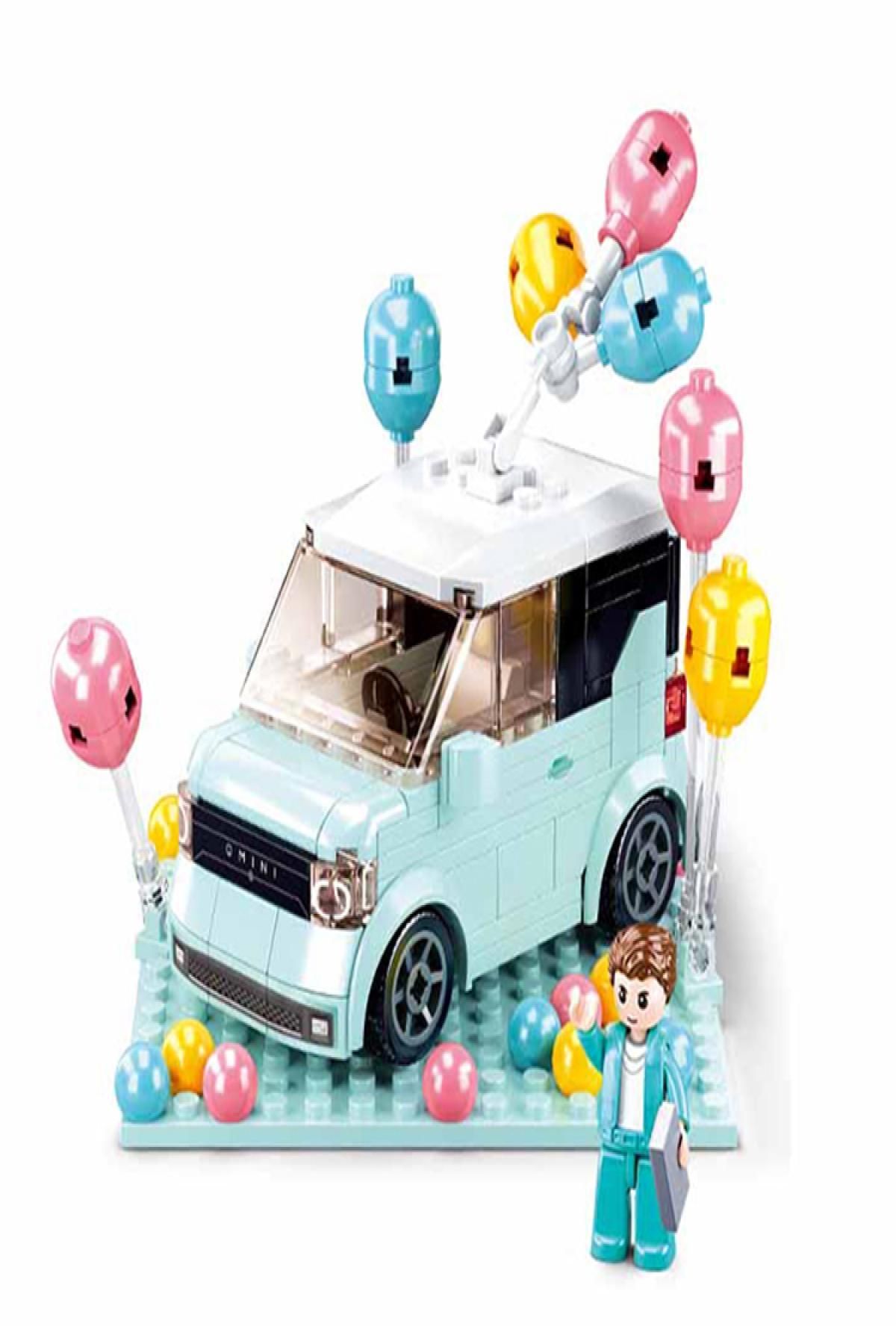 Sluban Mini Handcraft Party Car_ Mavi 1016000265000