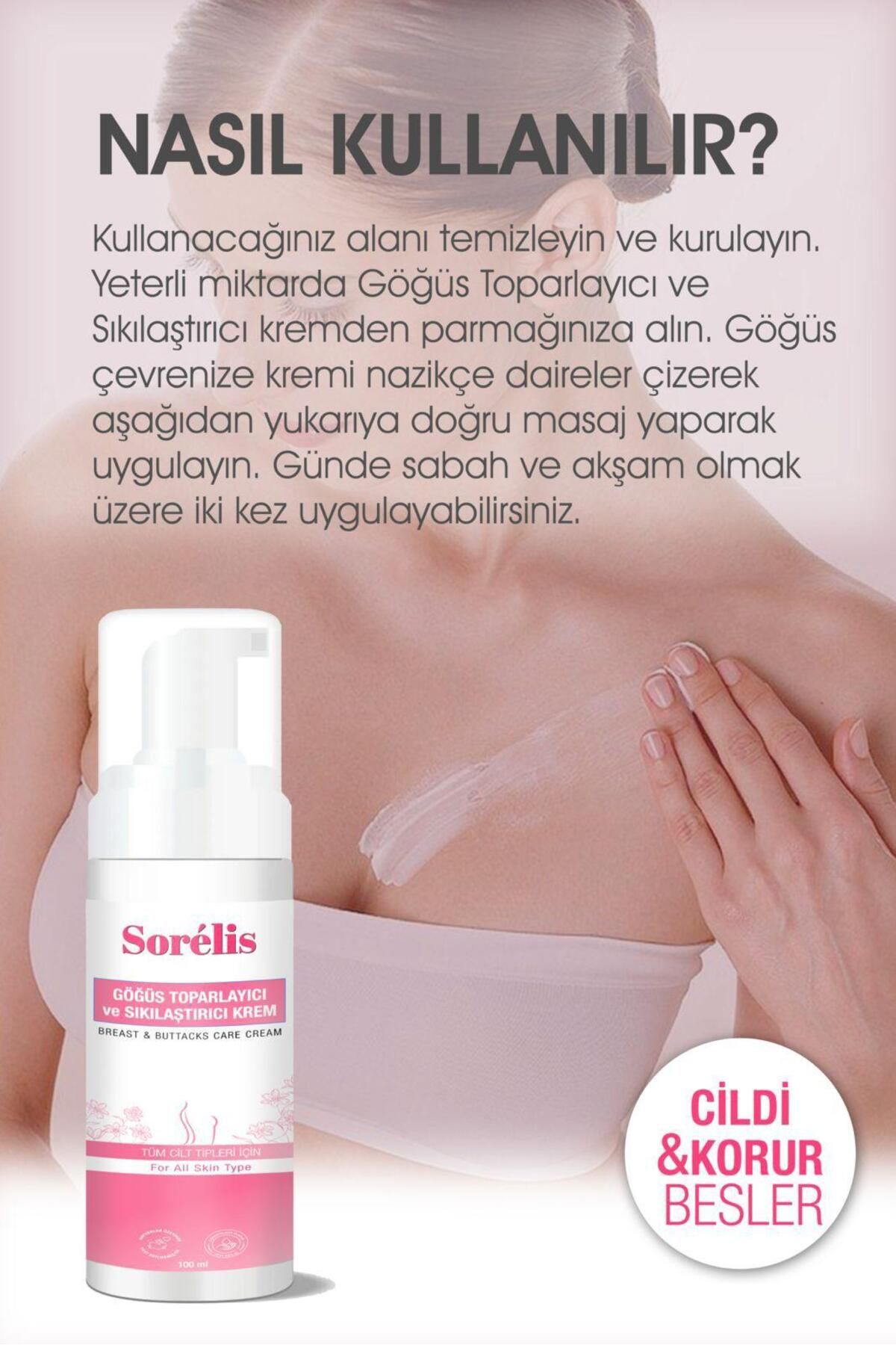 Göğüs Ve Kalça Dikleştirici & Dolgunlaştırıcı Ve Sıkılaştırıcı Bakım Kremi 100 ml