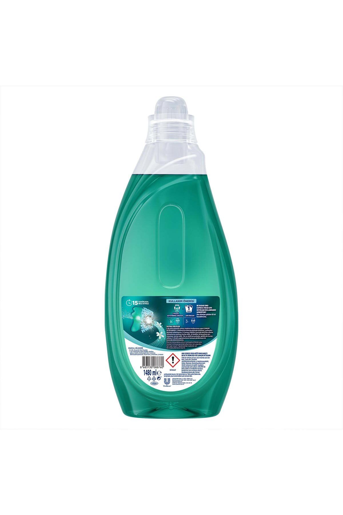 Express Fresh Kötü Koku Karşıtı Beyaz Ve Renkliler Sıvı Çamaşır Deterjanı 1480 ml X2