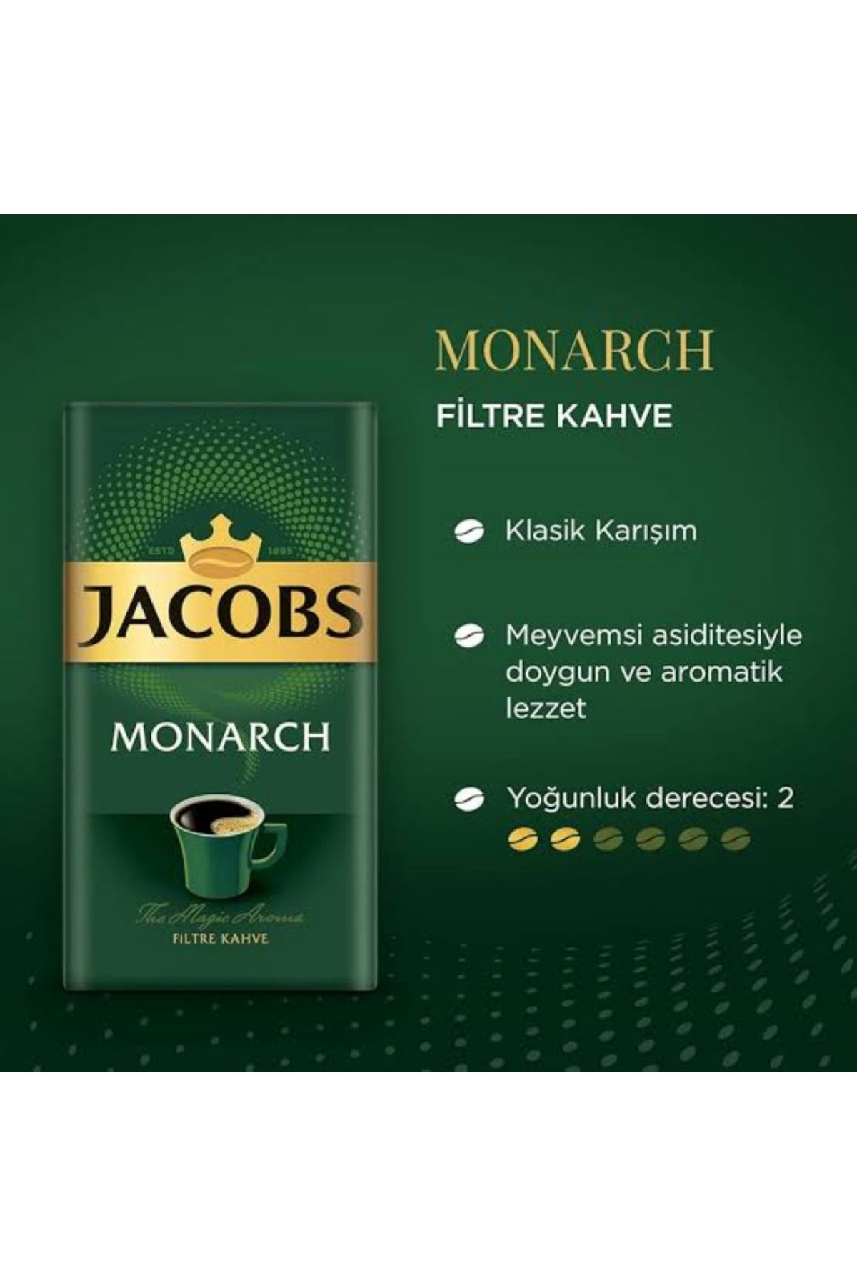 Monarch Filtre Kahve 4x 500 gr 2 Kg