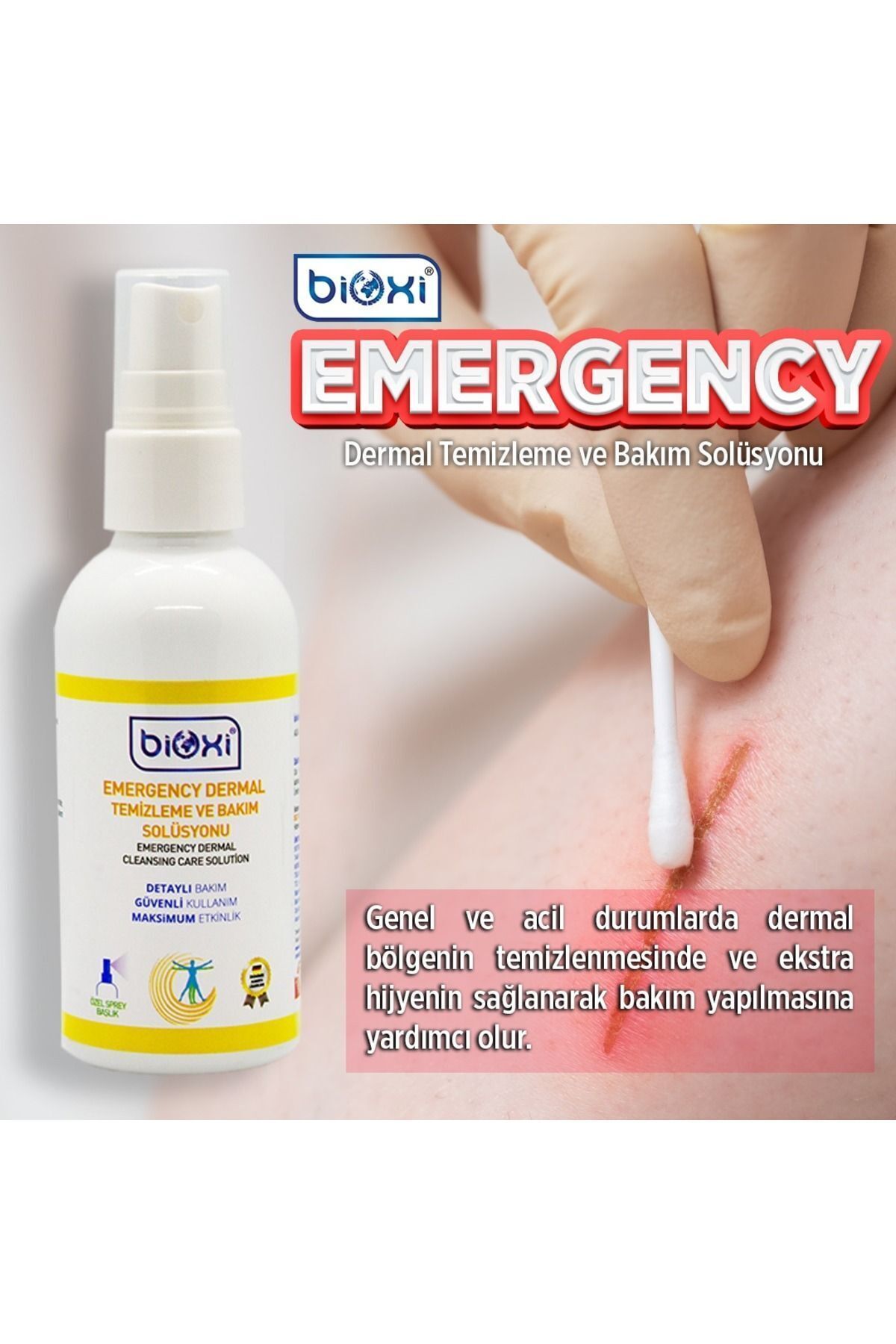 ® Emergency Dermal Temizleme Ve Bakım Solüsyonu 150 ml | Hızlı Ve Etkili Deri Bakım