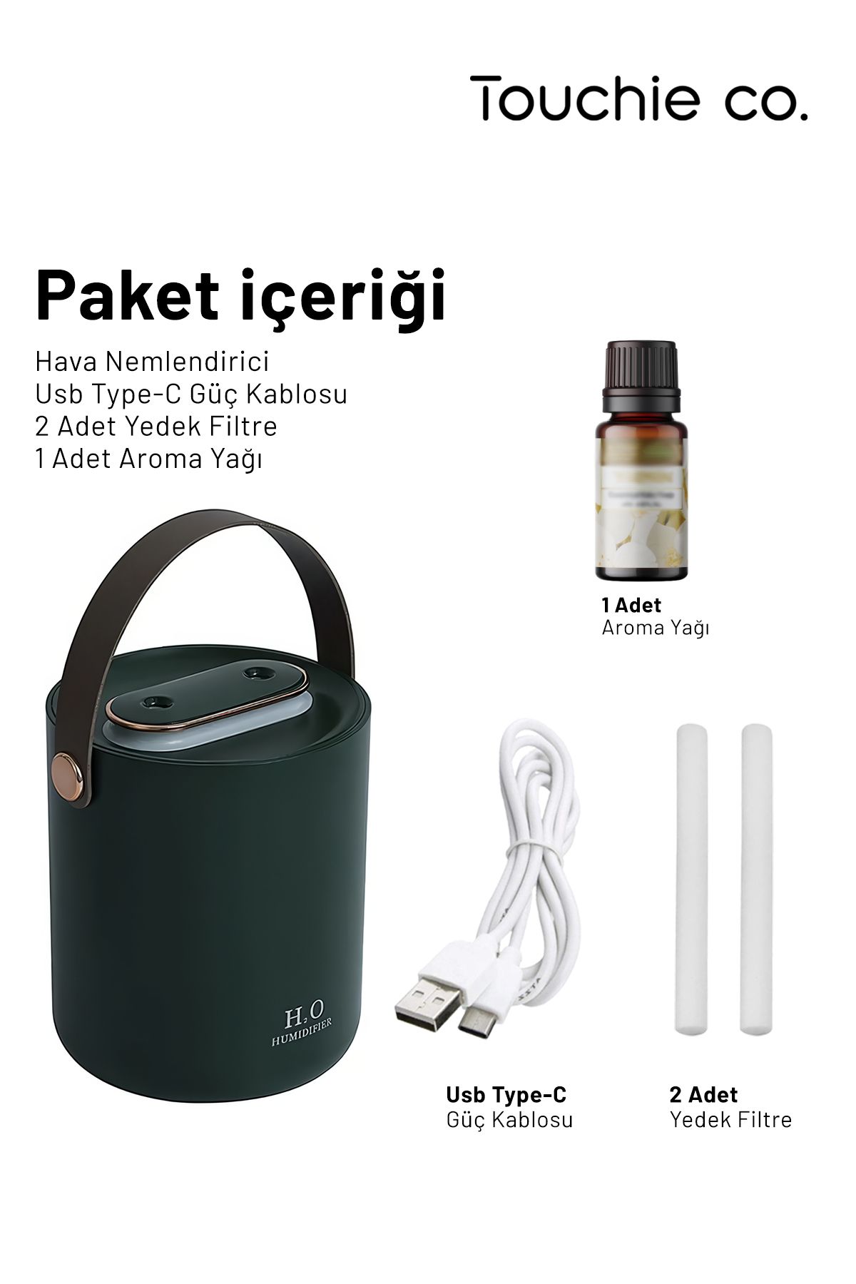 Hava Nemlendirici 1200 ml Ultrasonik Buhar Makinesi | Aroma Difüzörü Aroma Terapi TOC 1006