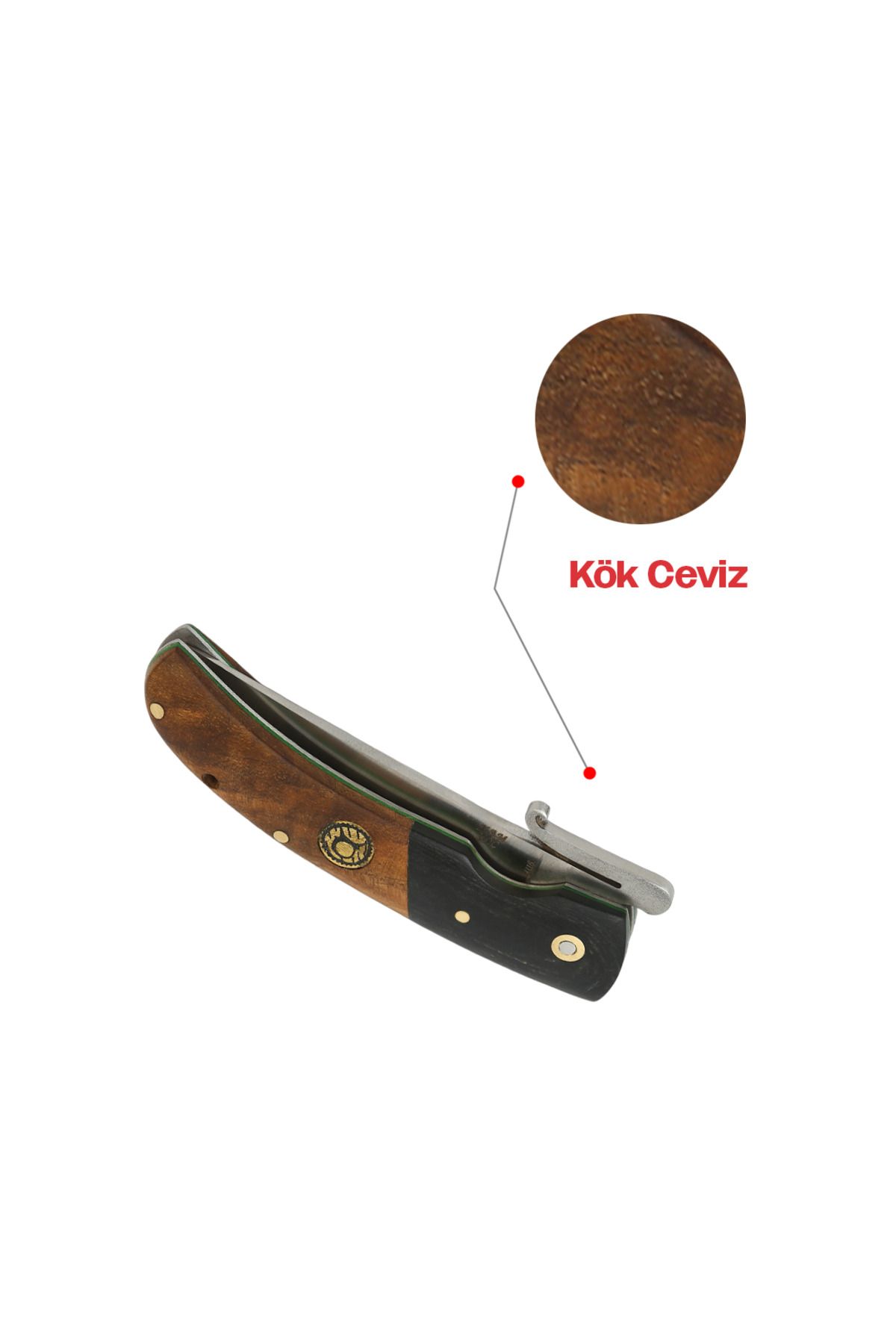 KAM KNIFE - Koç - 4116 Çelik- Kök Ceviz / Siy...