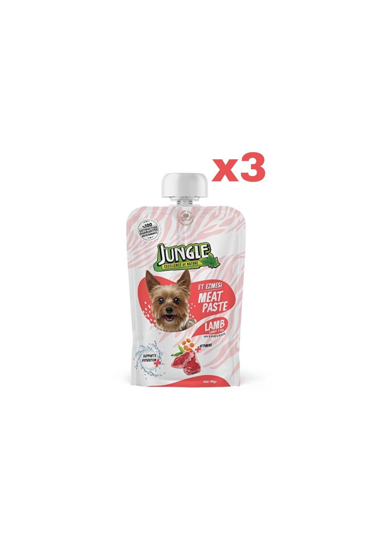 Jungle Köpek Et EzmesiKuzulu&havuçlu 3 Adet (...