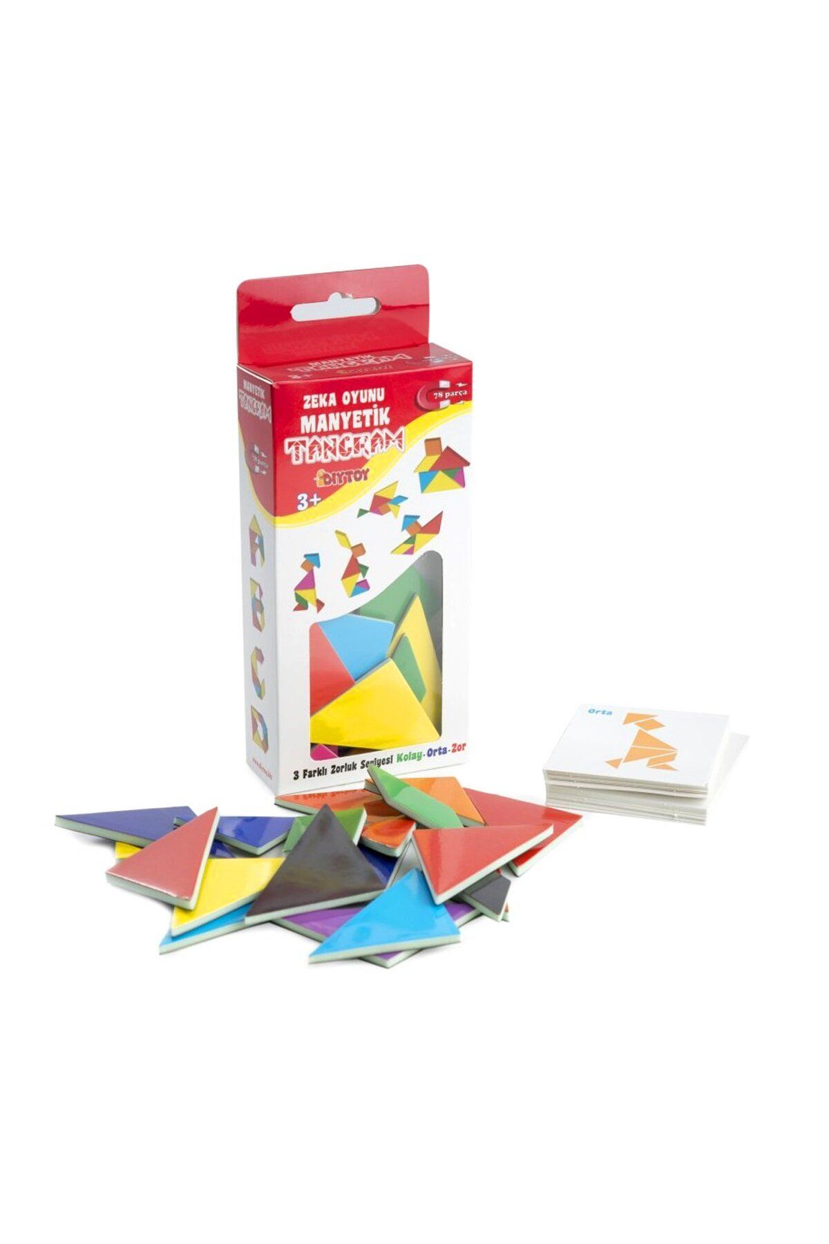 İZZSAA 1321 DıyToy ManyetikZeka Oyunu Tangram